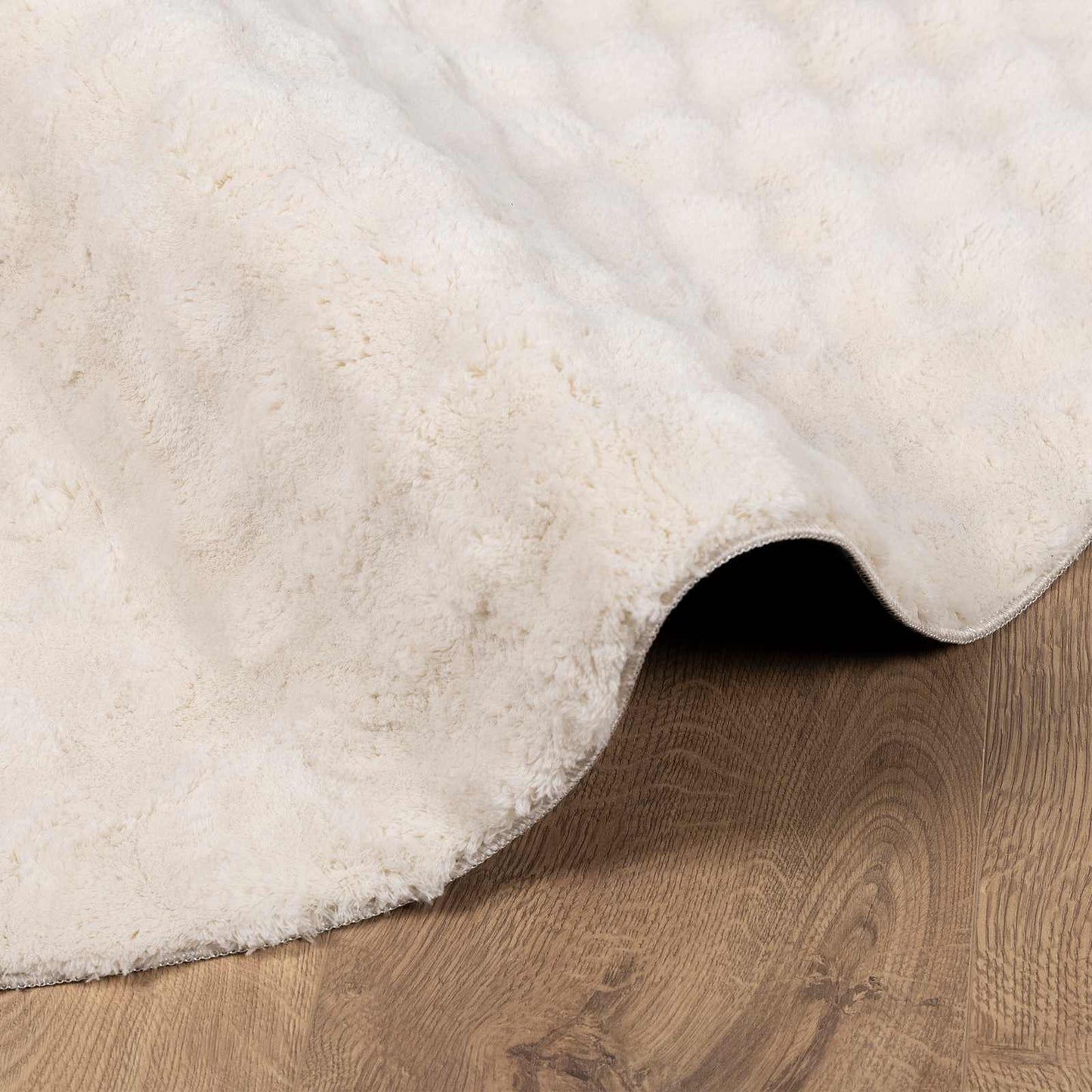 Area Rugs Round HUARTE Beige Ø 200 CM Polyester