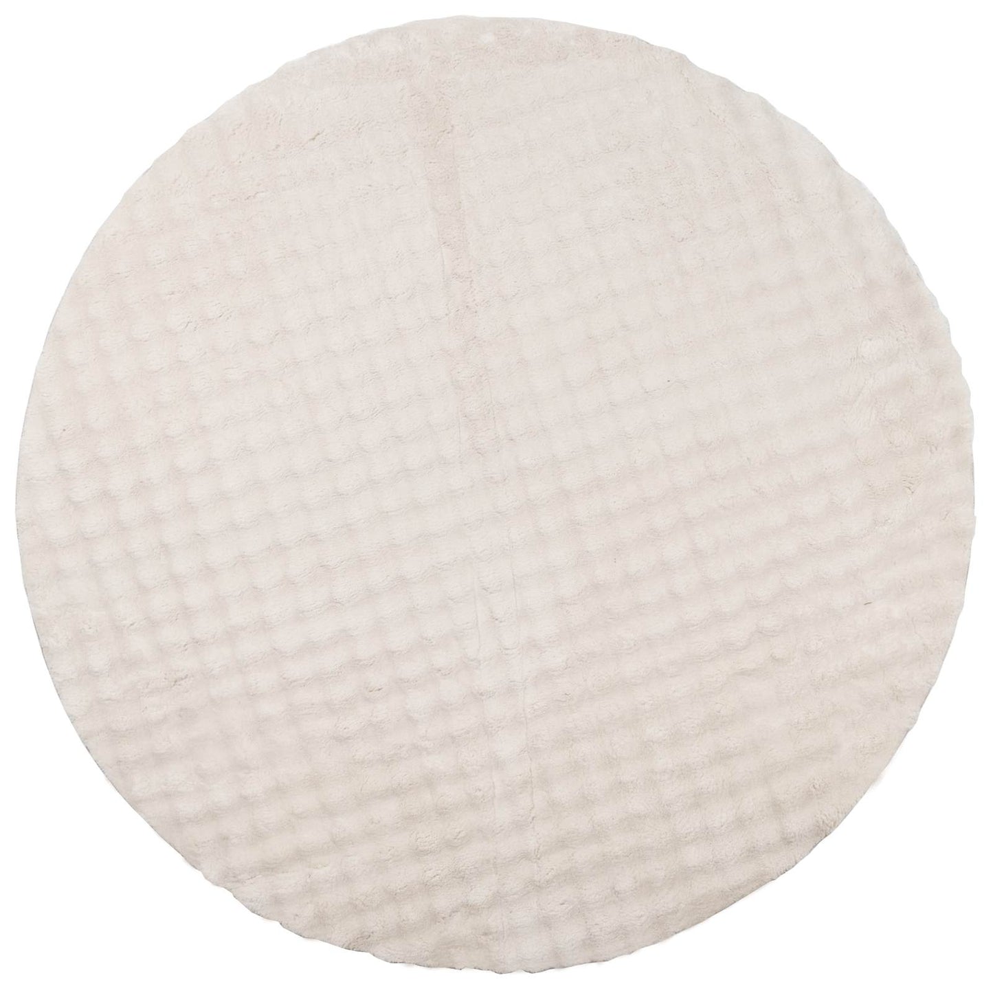 Area Rugs Round HUARTE Beige Ø 200 CM Polyester