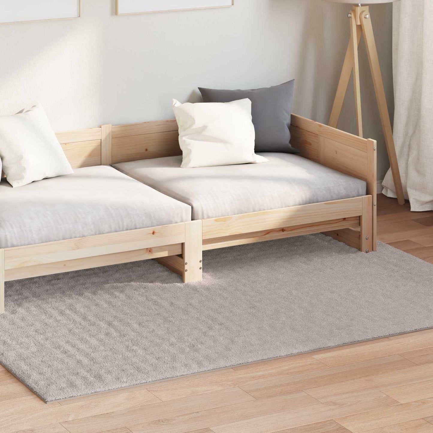 Area Rugs Rectangular HUARTE Sand 170 x 120 cm
