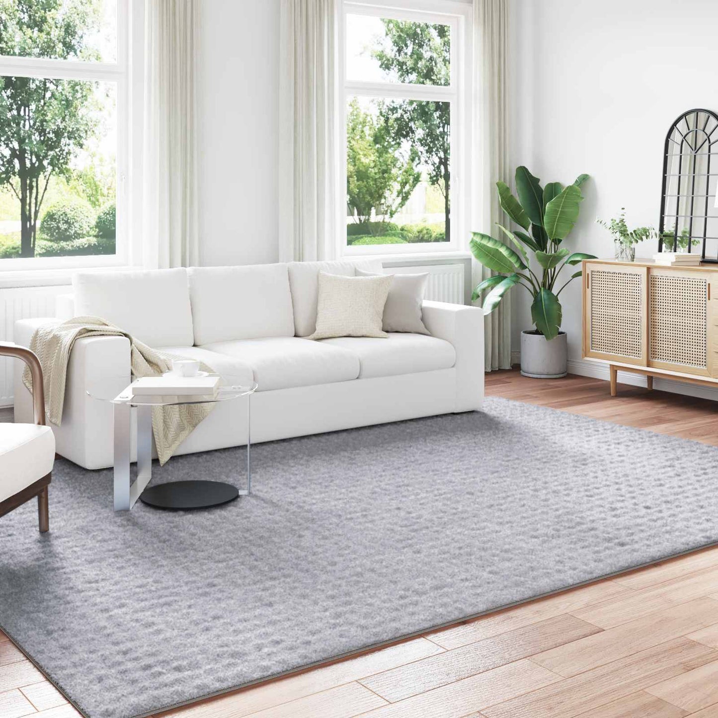Bereichsteppiche Rechtwinklig HUARTE Grau 280 x 200 cm
