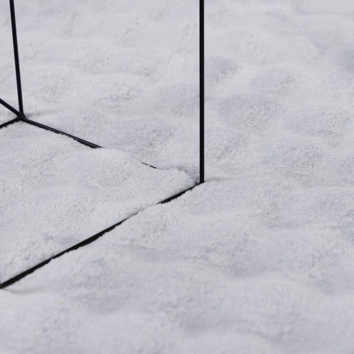 Bereichsteppiche Quadratisch HUARTE Grau 240 x 240 cm Polyester