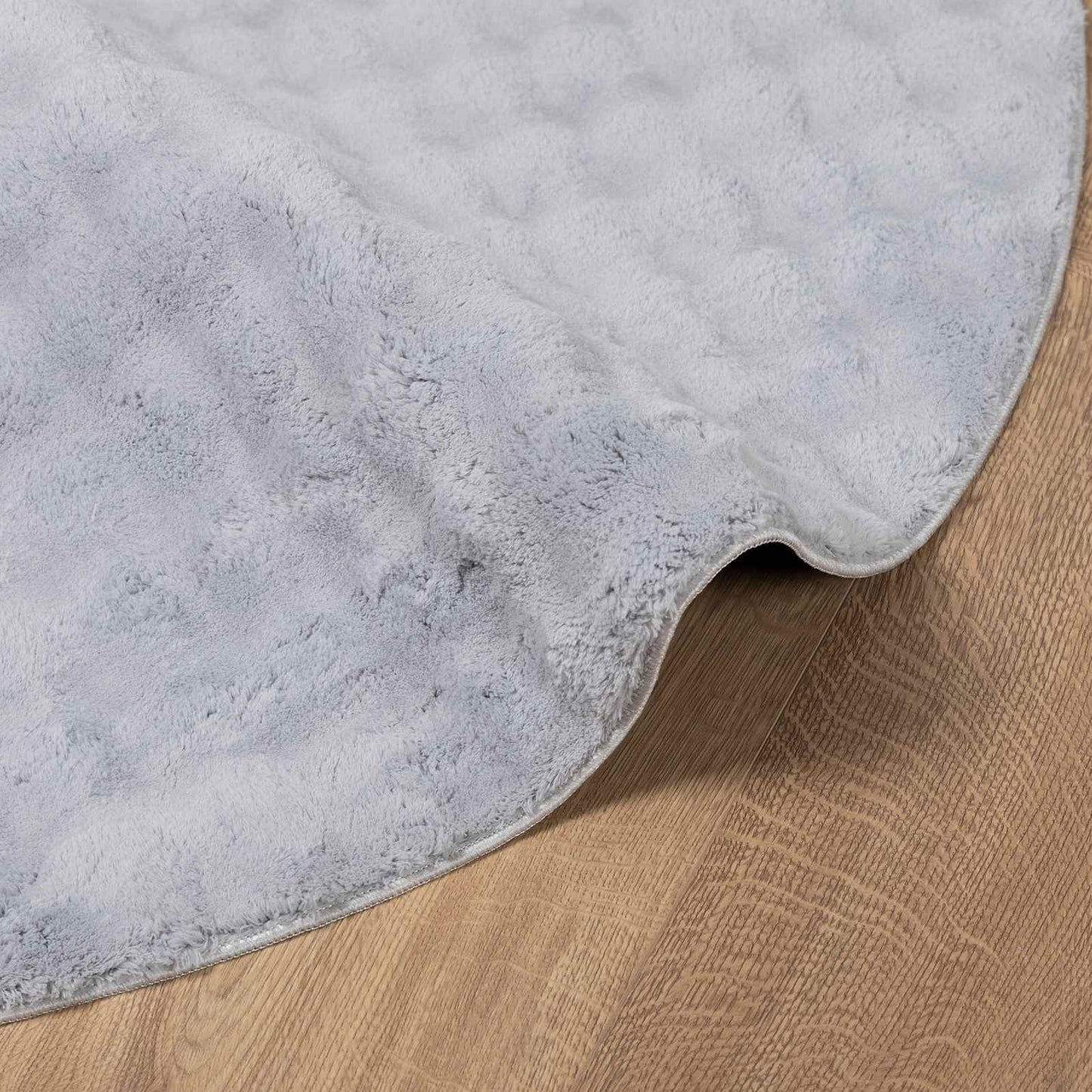 Area Rugs Round HUARTE Grey Ø 160 CM Polyester
