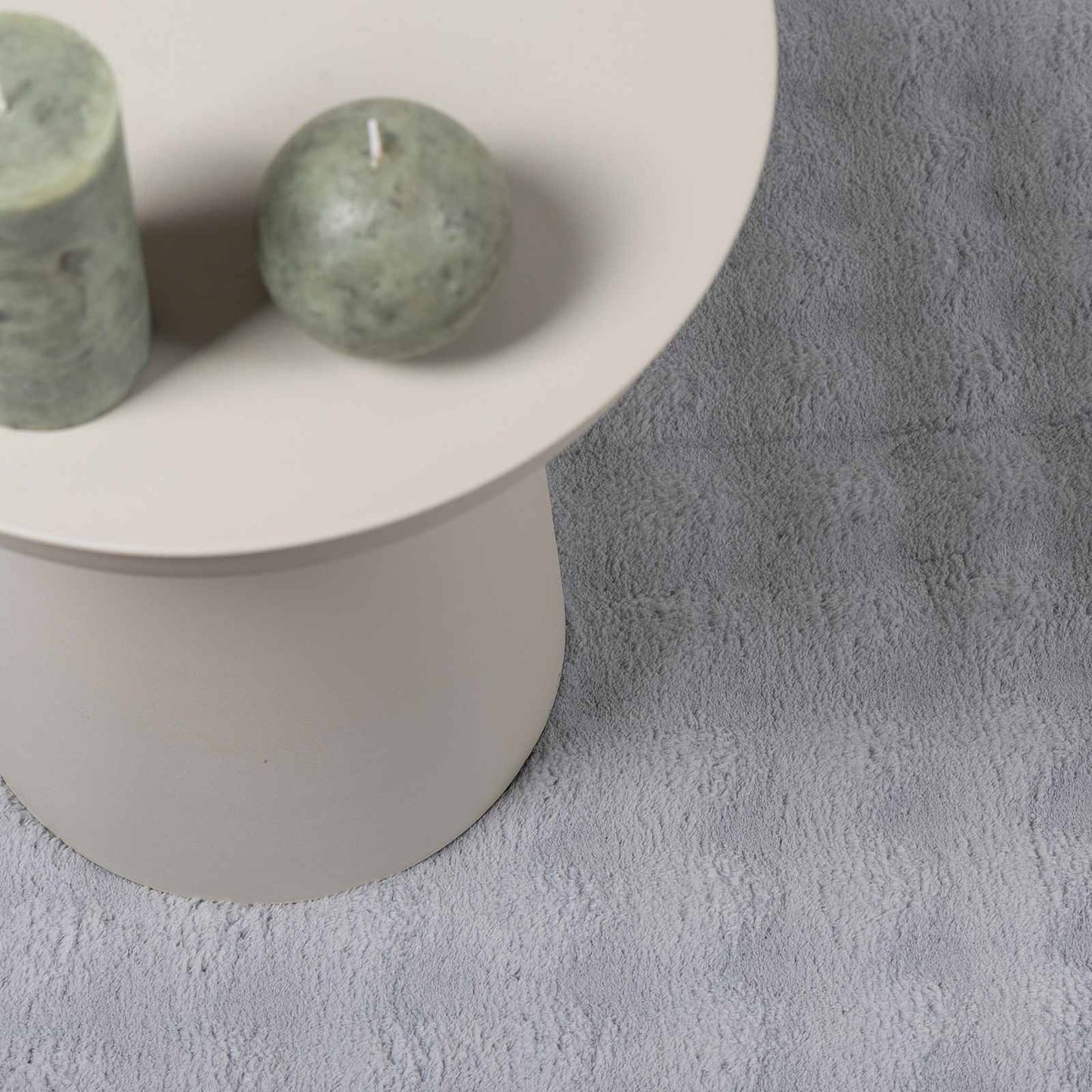 Area Rugs Round HUARTE Grey Ø 160 CM Polyester