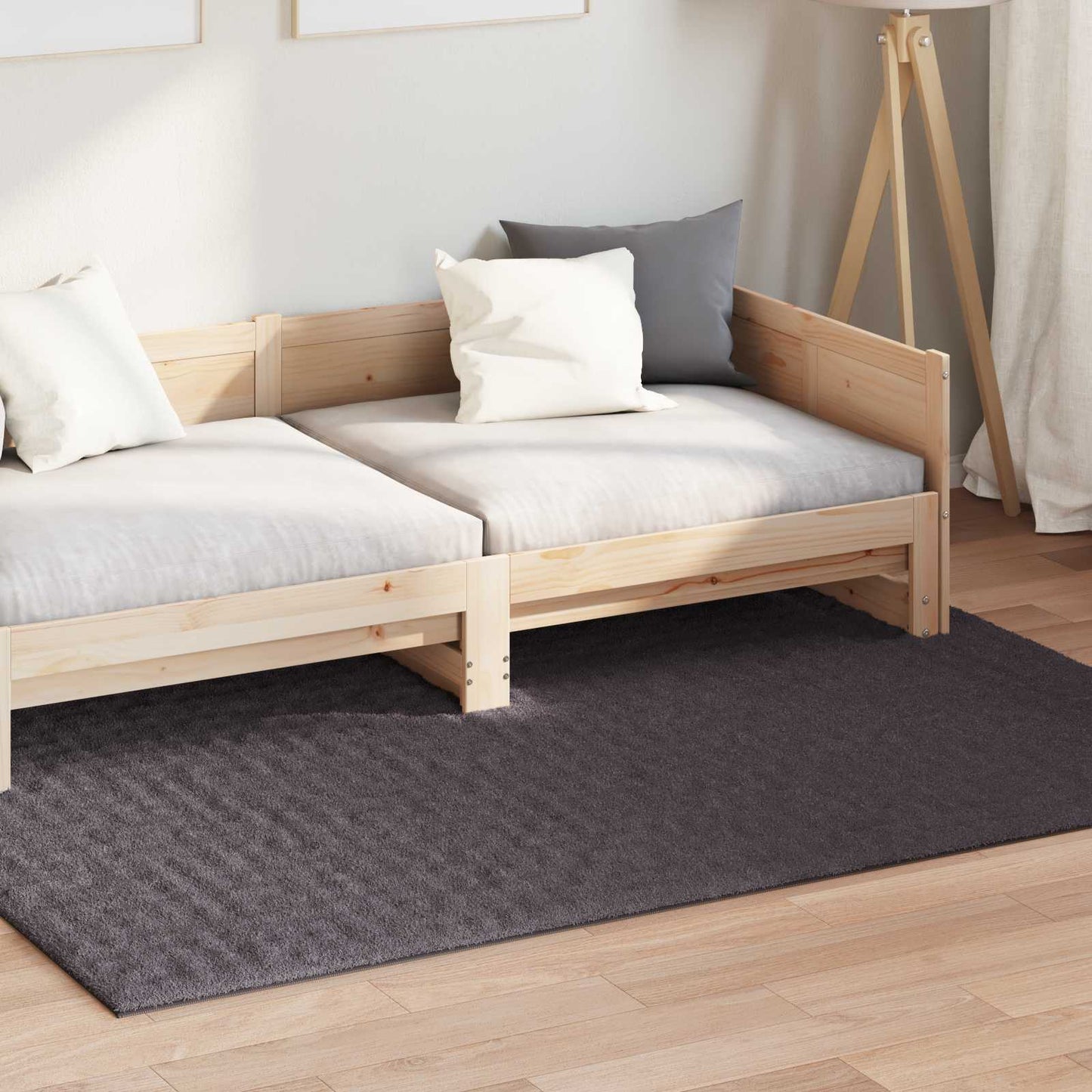 Bereichsteppiche HUARTE Anthrazit 200 x 140 cm Polyester