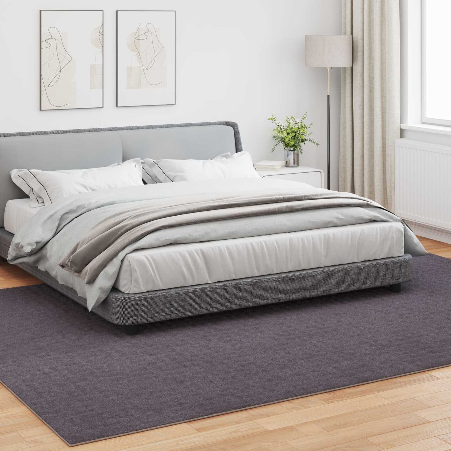 Bereichsteppiche HUARTE Anthrazit 340 x 240 cm Polyester