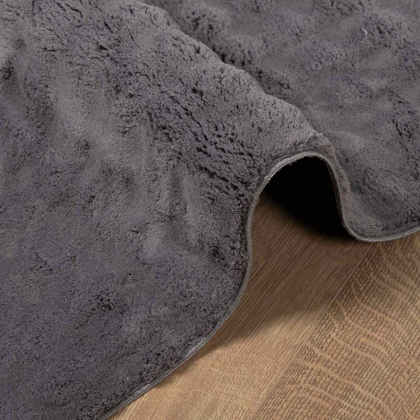 Bereichsteppiche HUARTE Anthrazit 240 x 240 cm Polyester
