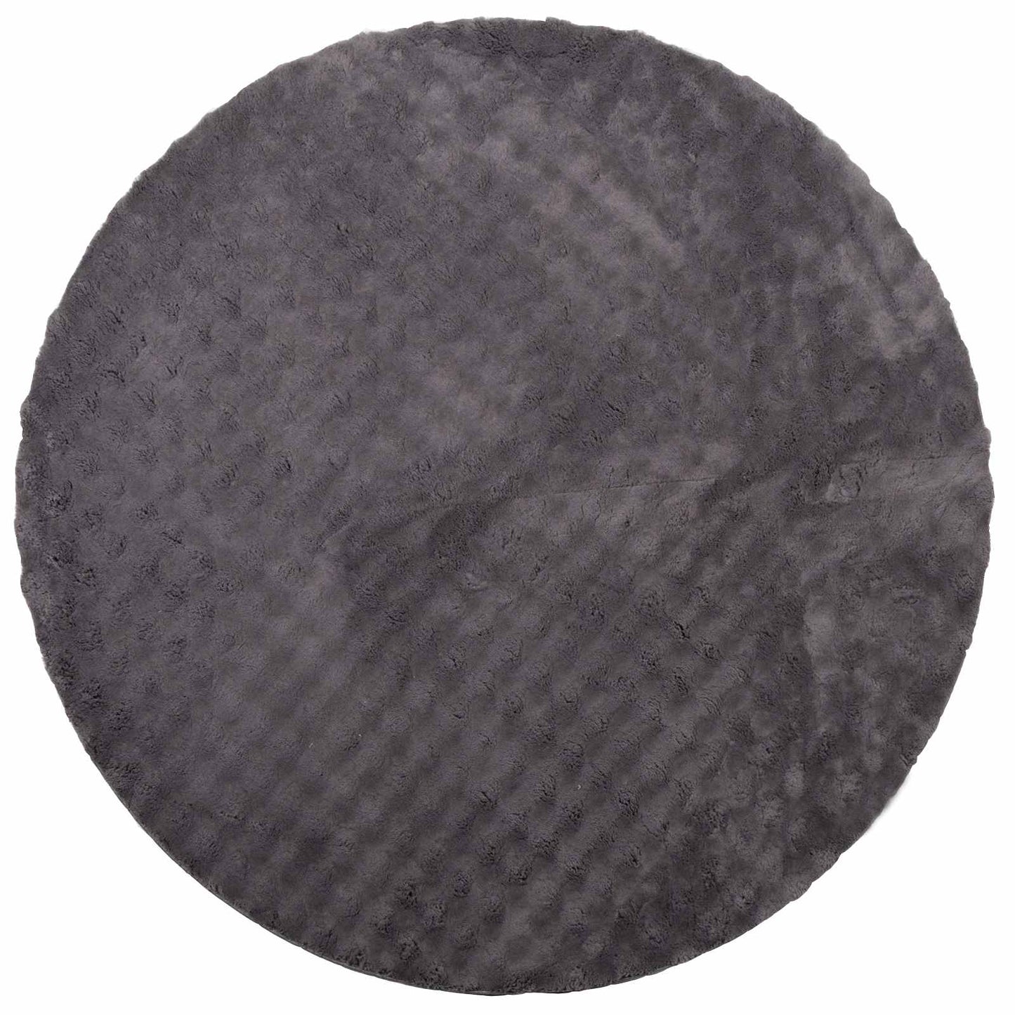 Bereichsteppiche Rund HUARTE Anthrazit Ø 160 CM Polyester