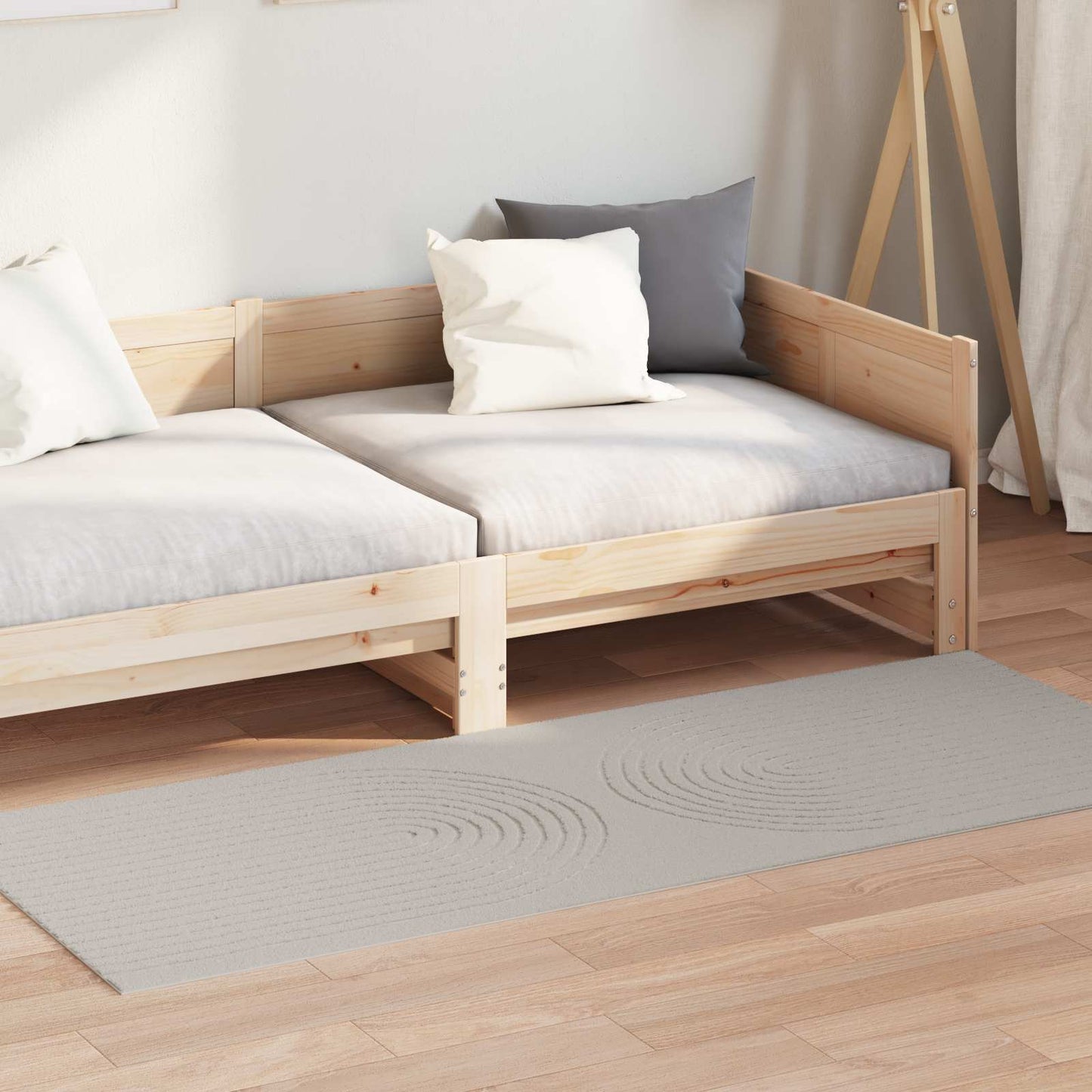 Area Rugs Rectangular HUARTE Cream 150 x 80 cm