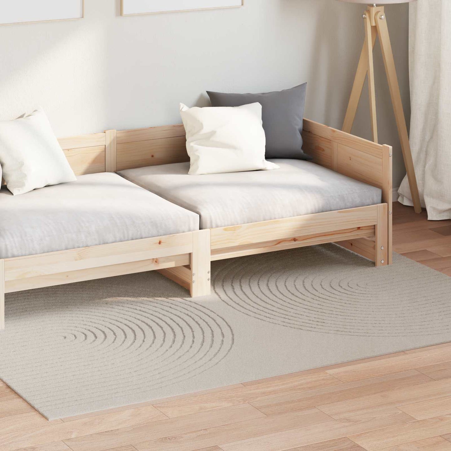 Bereichsteppiche HUARTE Creme 170 x 120 cm Polyester