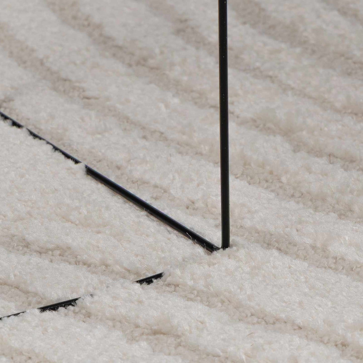 Area Rugs Round HUARTE Cream Ø 200 CM Polyester