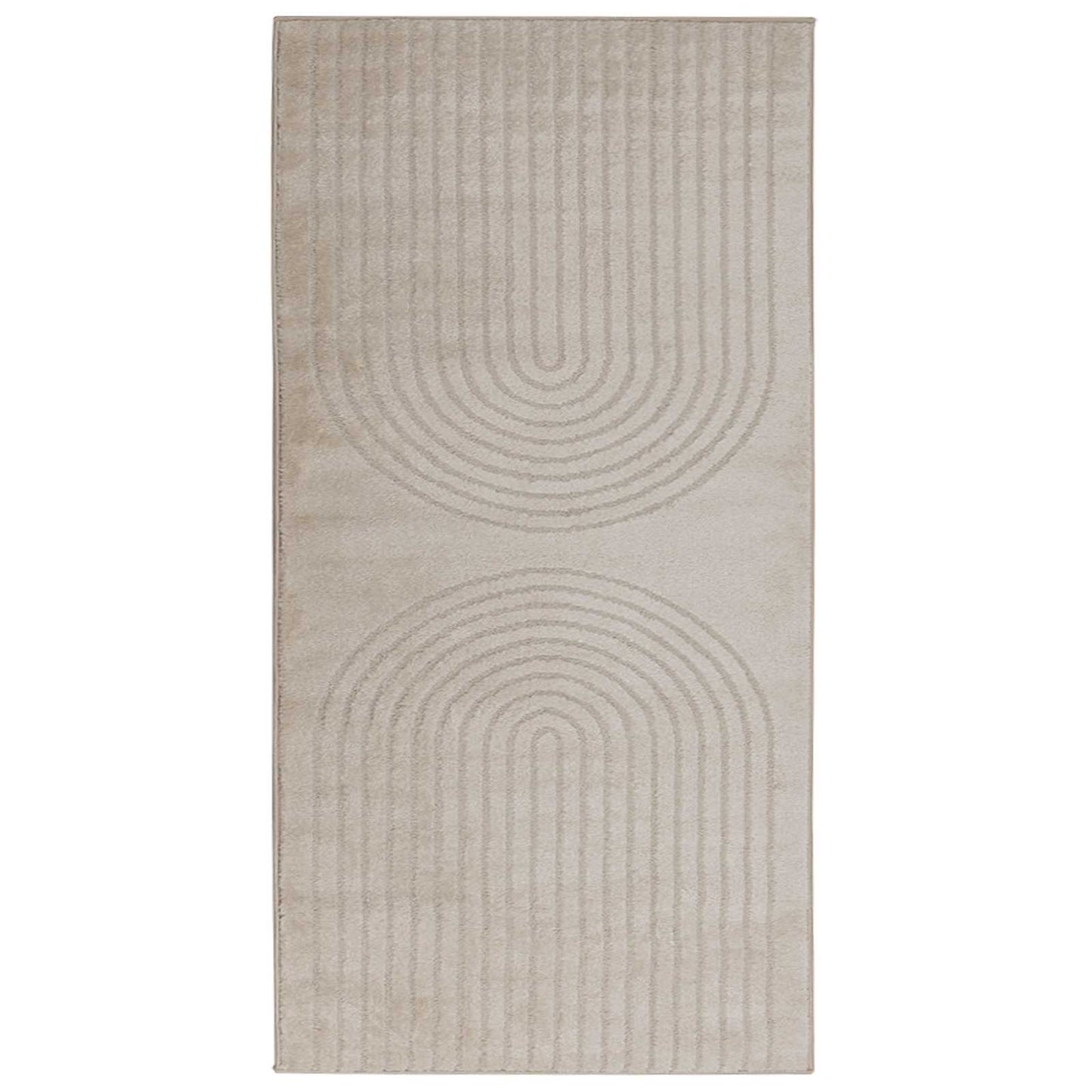 Area Rugs Rectangular HUARTE Beige 150 x 80 cm