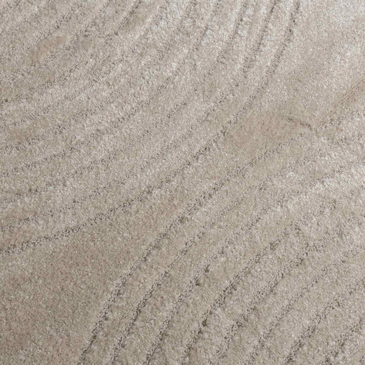Area Rug Square HUARTE Beige 120 x 120 cm