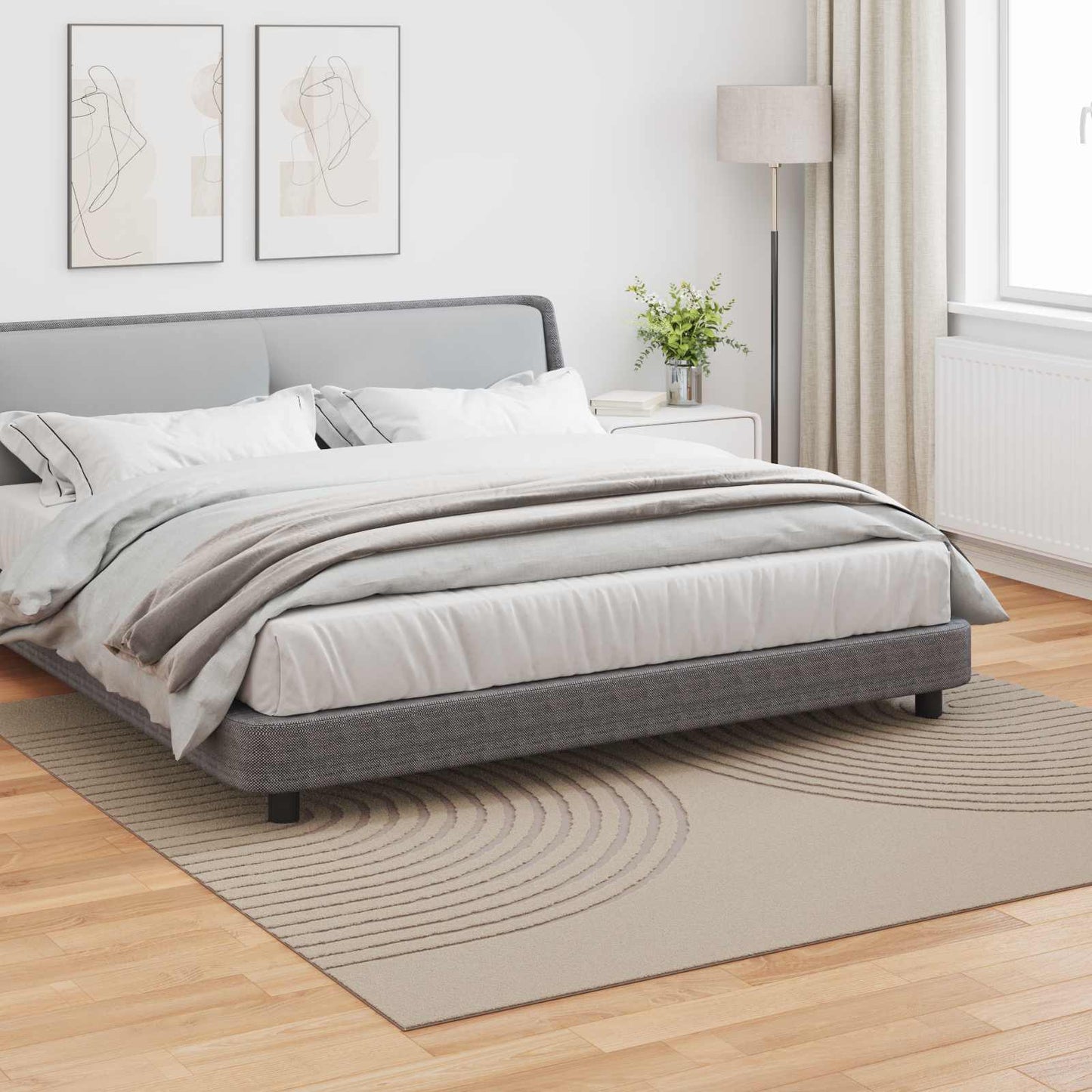 Bereichsteppiche Quadratisch HUARTE Beige 240 x 240 cm