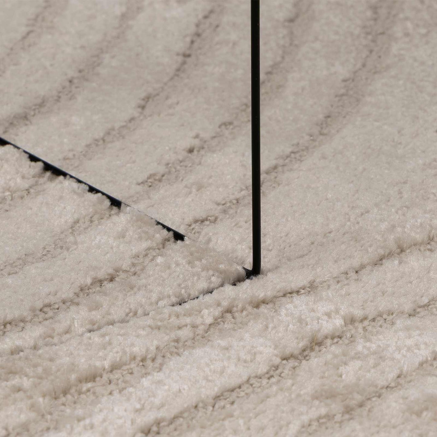 Bereichsteppiche Rund HUARTE Beige Ø 120 CM Polyester
