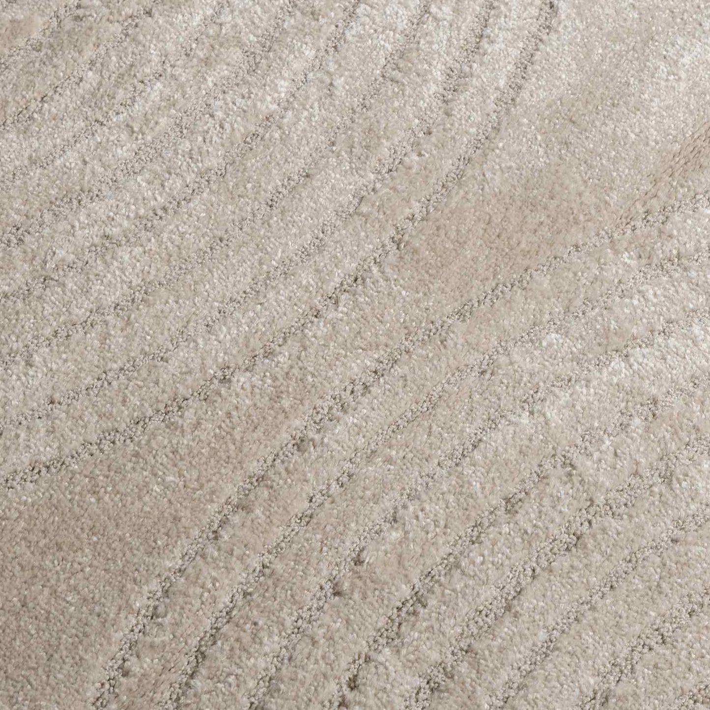 Bereichsteppiche Rund HUARTE Beige Ø 160 CM Polyester