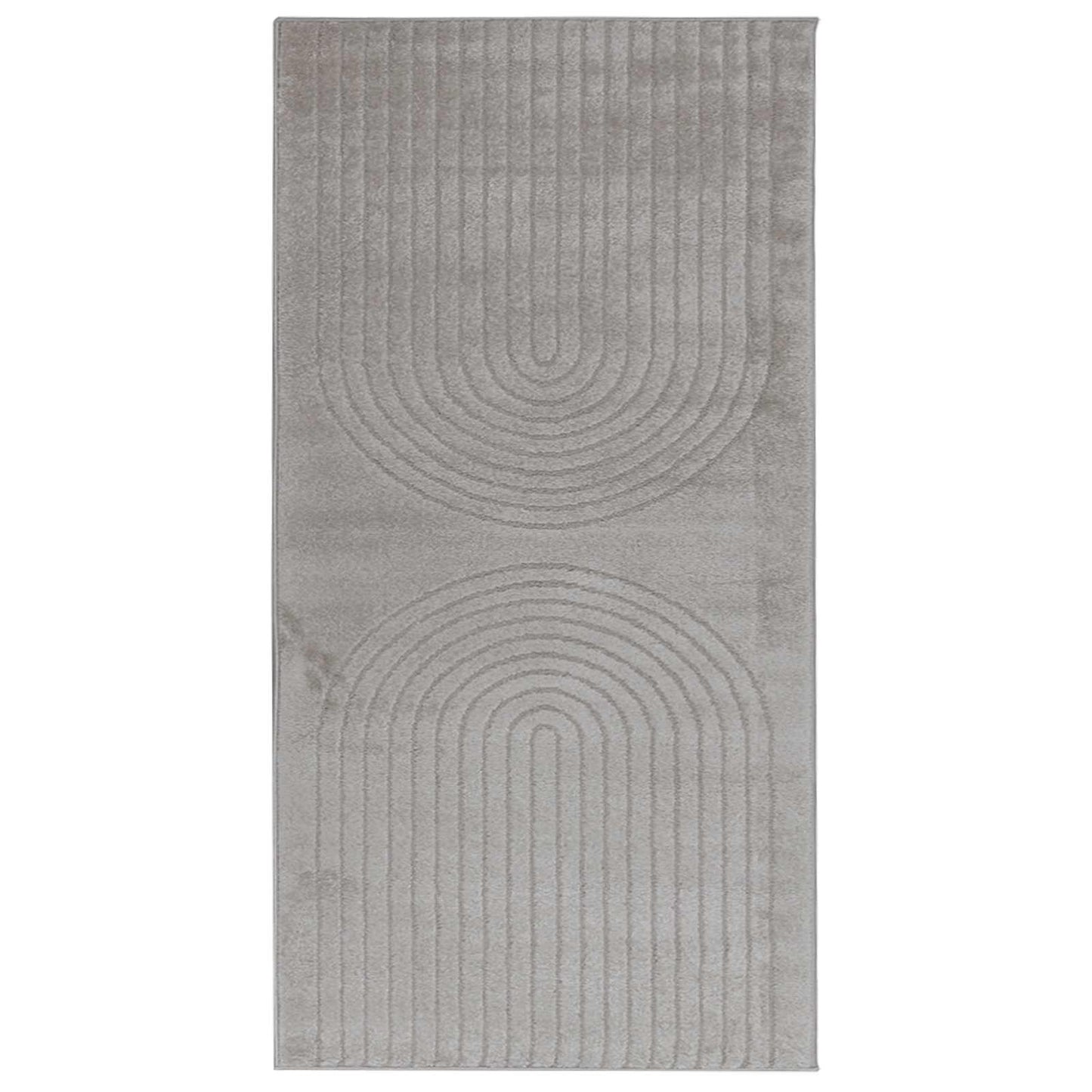 Tapis Rectangulaire HUARTE Gris 150 x 80 cm Polyester