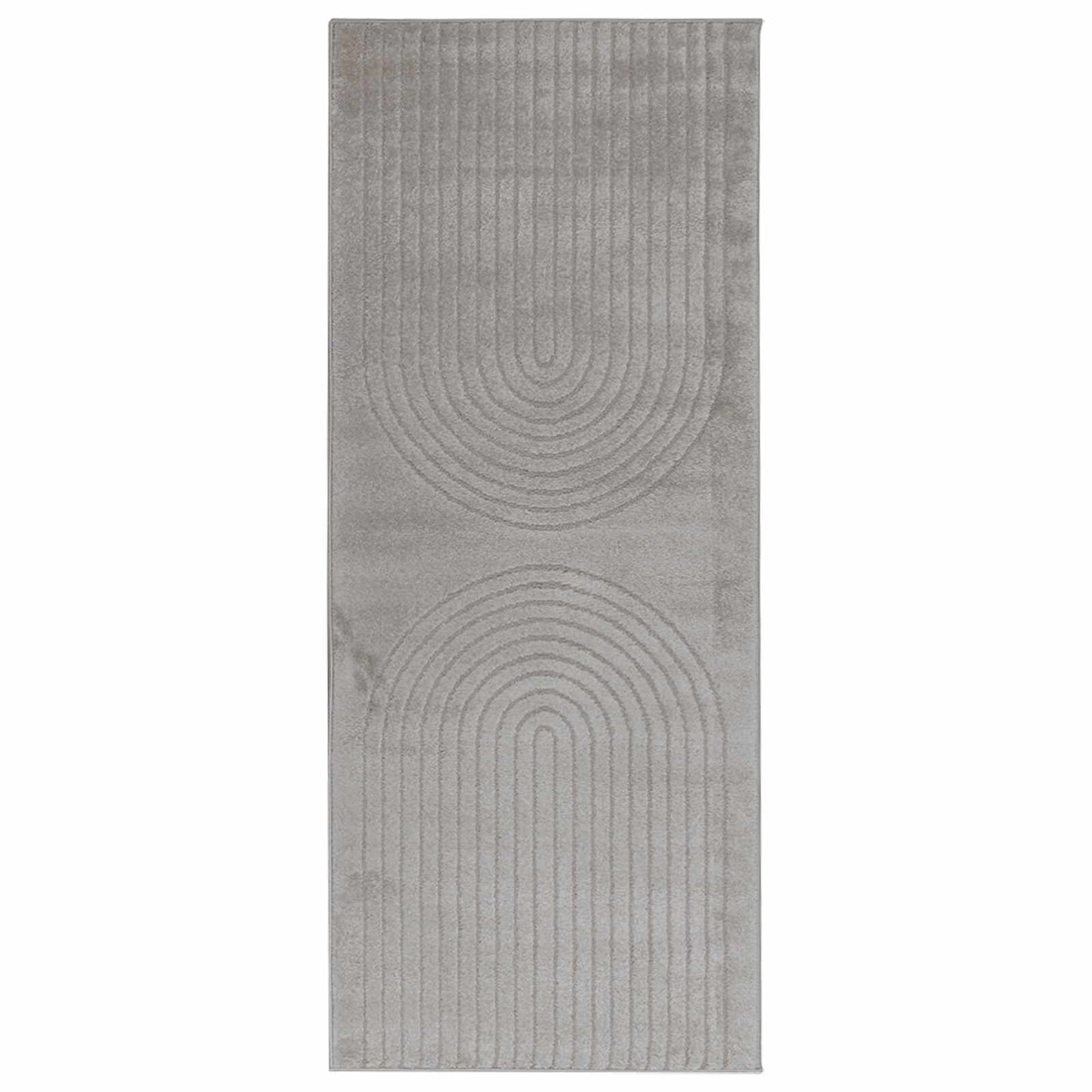 Tapis rectangulaire HUARTE gris 200 x 80 cm polyester