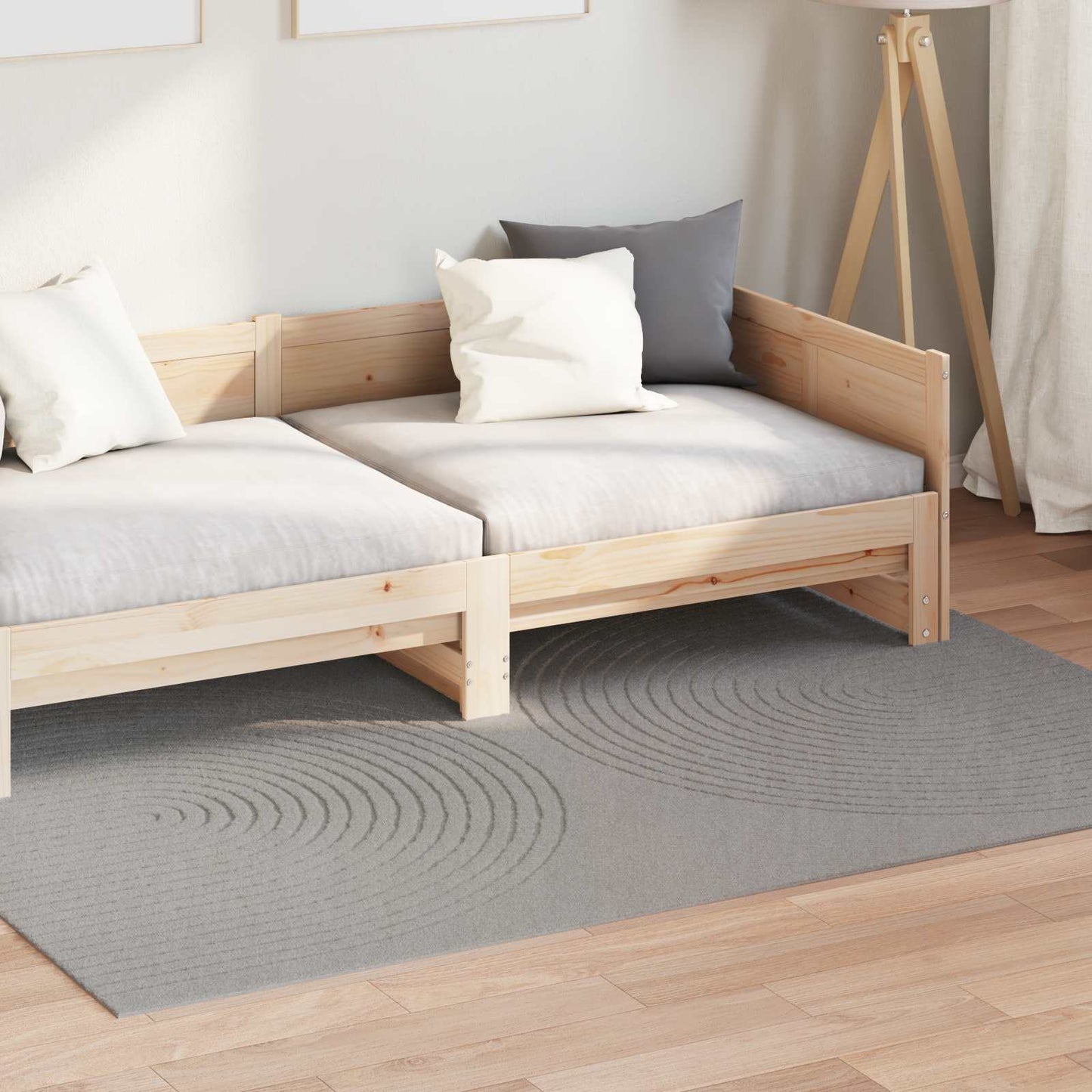 Area Rugs Rectangular HUARTE Grey 170 x 120 cm