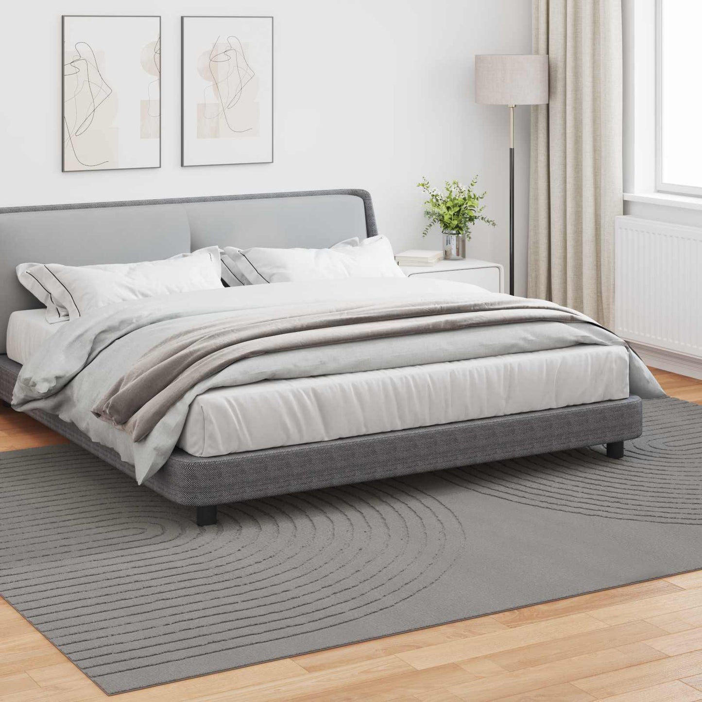 Bereichsteppiche Rechtwinklig HUARTE Grau 340 x 240 cm