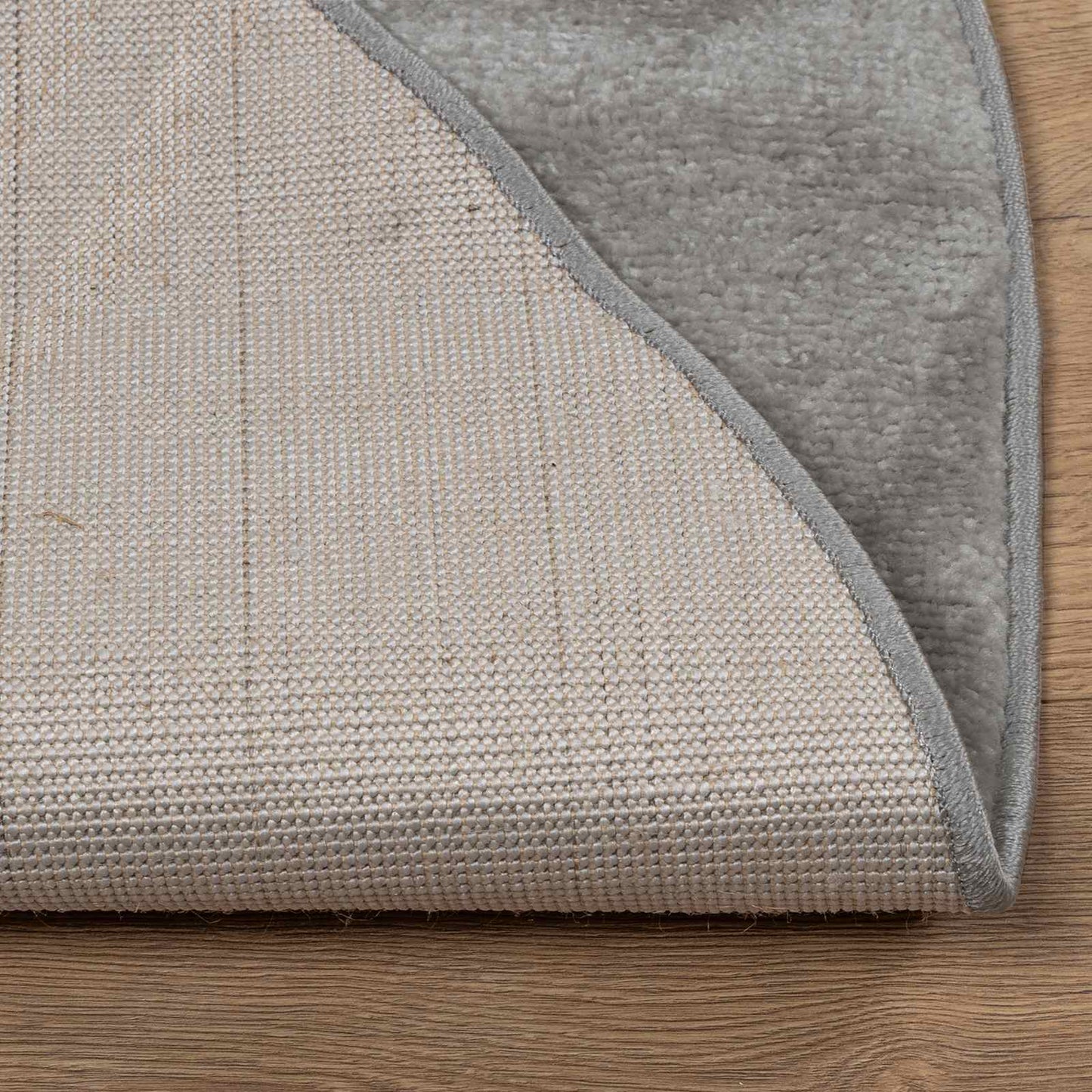 Bereichsteppiche Rund HUARTE Grau Ø 160 CM Polyester