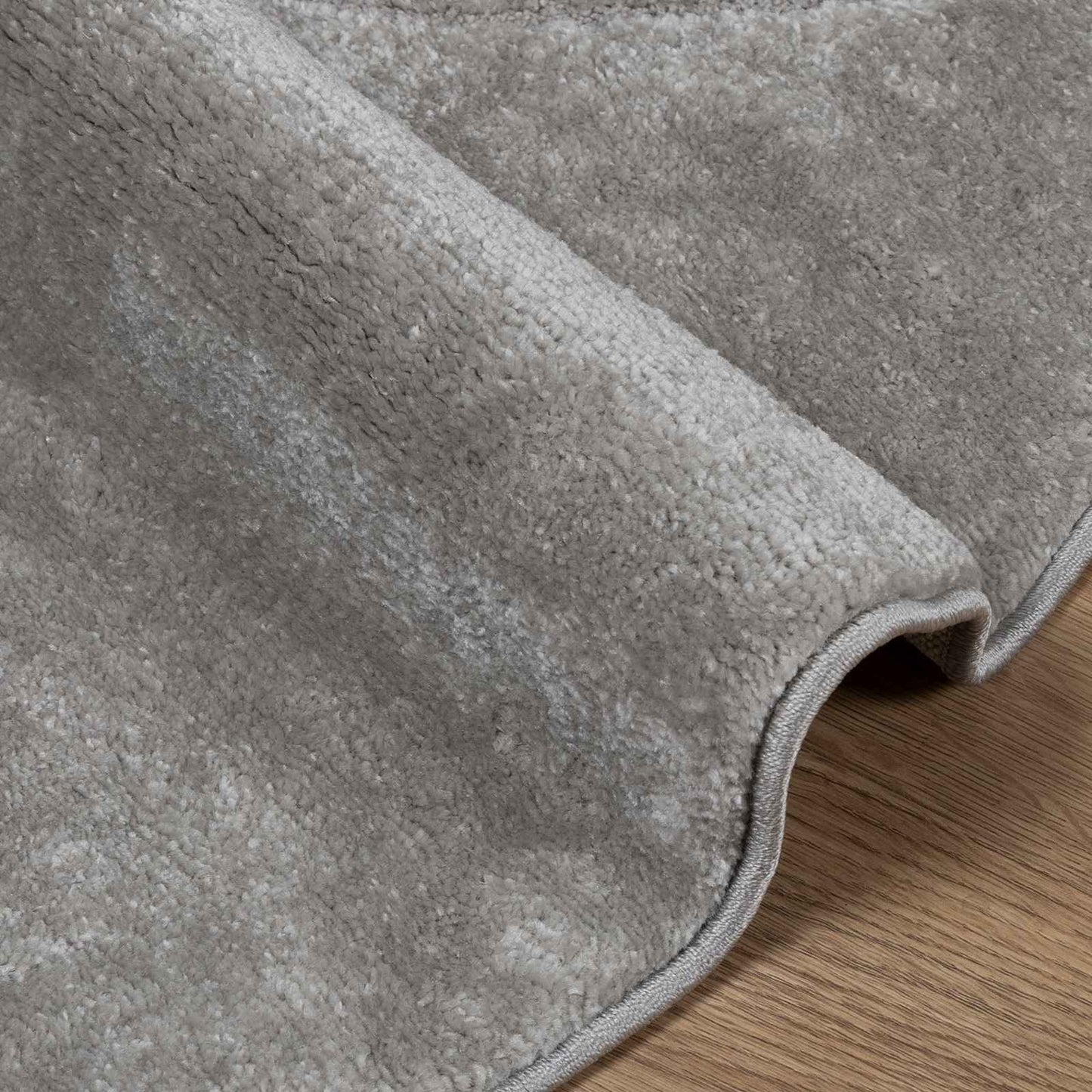 Bereichsteppiche Rund HUARTE Grau Ø 200 CM Polyester