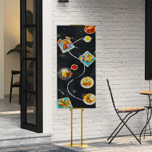 Messestände 2 pcs Gold 30 x 23,5 x 210 cm Stahl