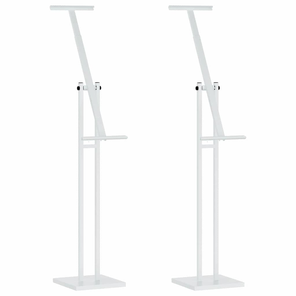Messestände 2 pcs Weiß 26,5 x 26,5 x 150 cm Stahl