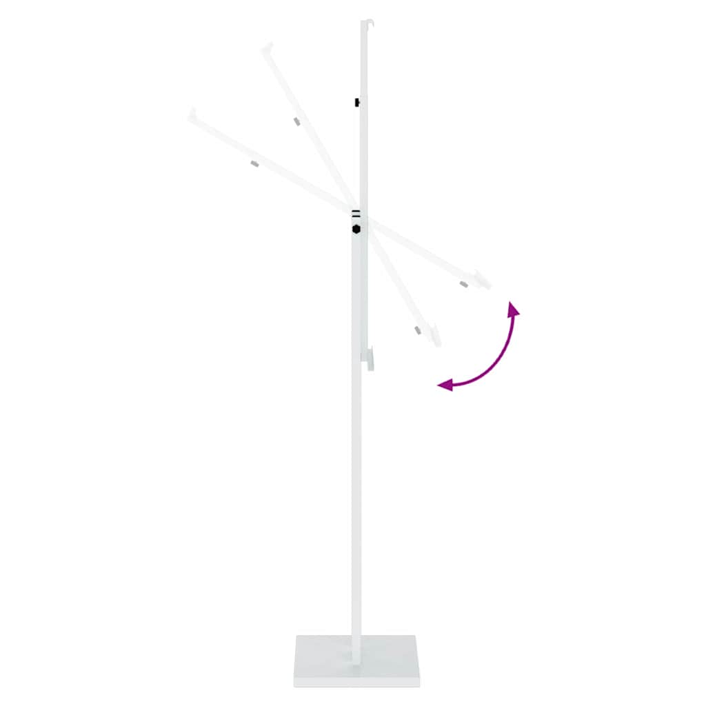 Messestände 2 pcs Weiß 26,5 x 26,5 x 150 cm Stahl