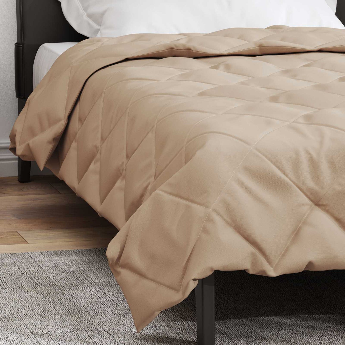 Couverture d'été taupe 200 x 140 cm microfibre