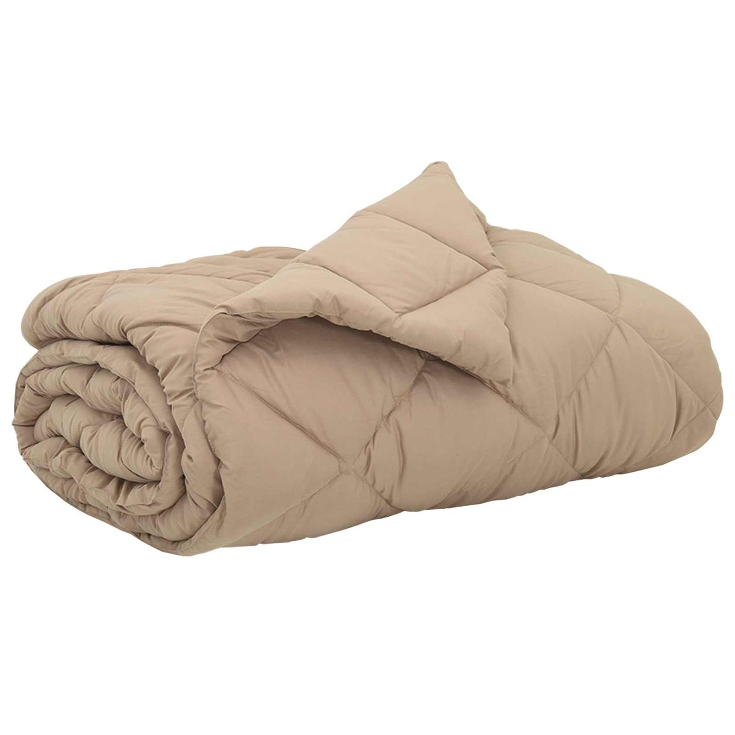 Summer Blanket Taupe 220 x 240 cm Microfiber