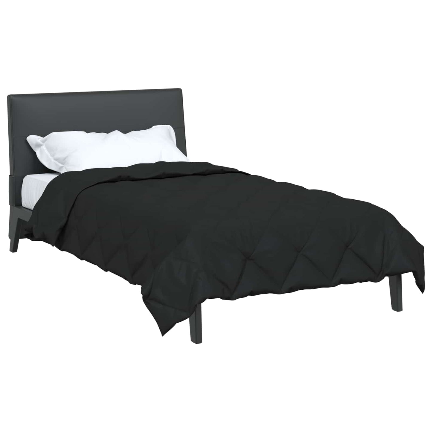 Black Summer Blanket 200 x 155 cm Microfiber