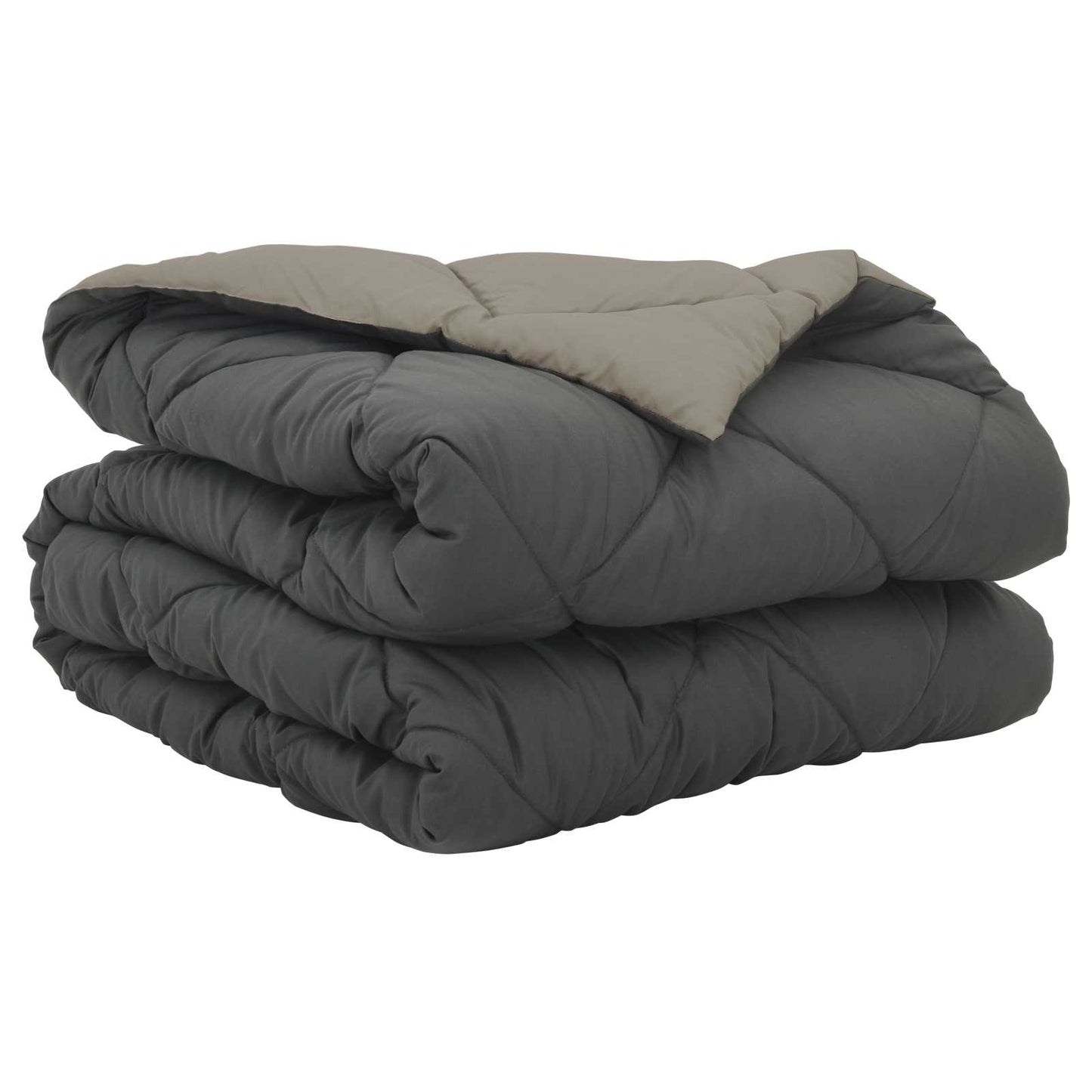 Summer Blanket Light Grey and Anthracite 200 x 135 cm Microfiber