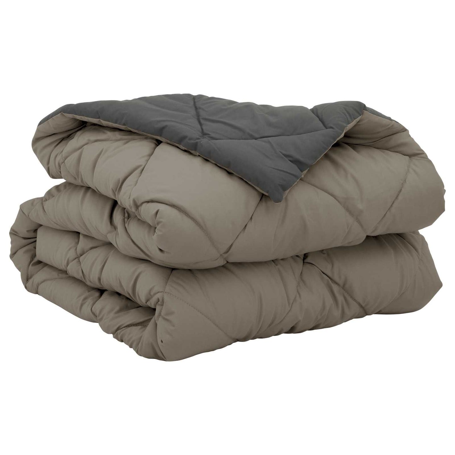 Summer Blanket Light Grey and Anthracite 200 x 135 cm Microfiber