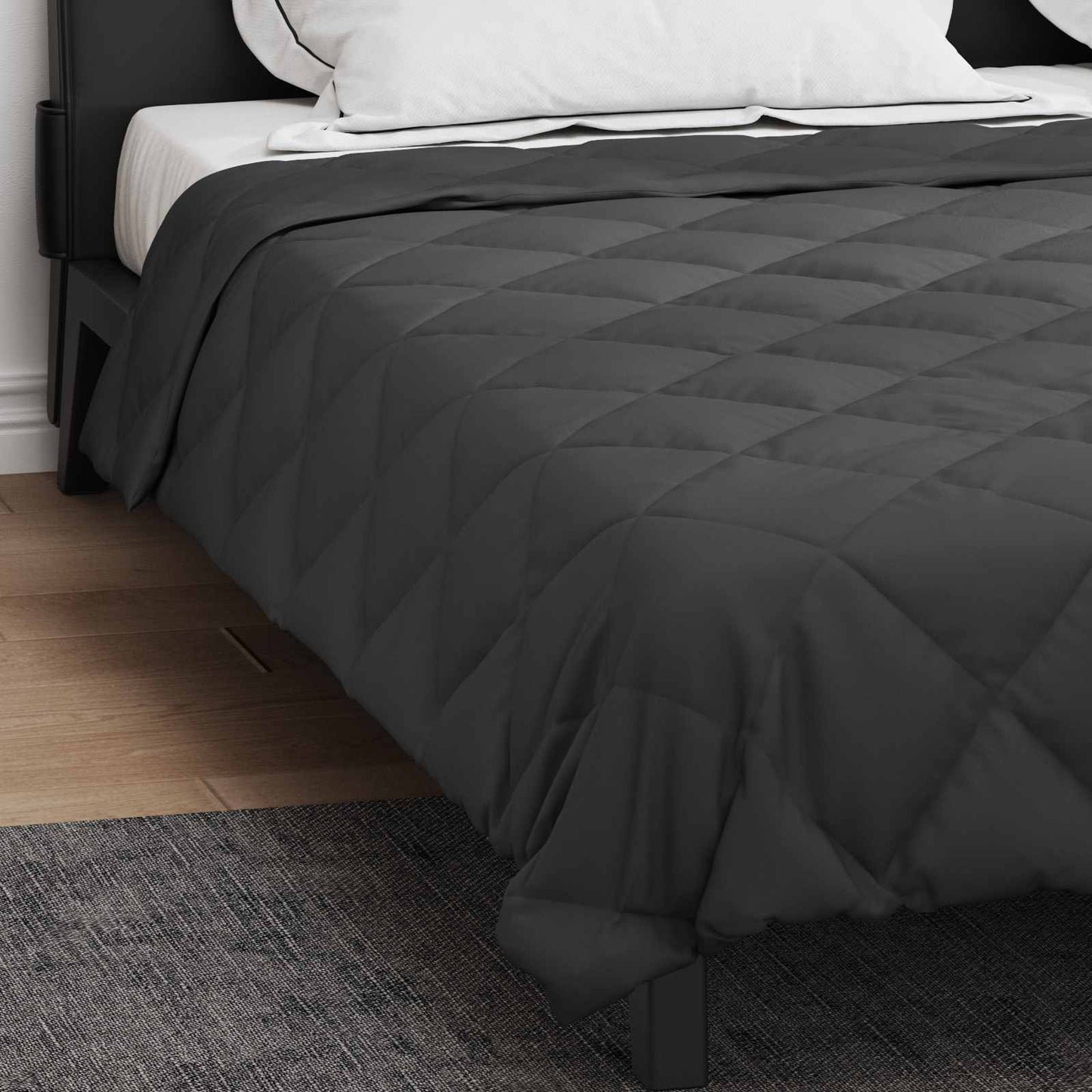 All-Season Duvet Anthracite 200 x 200 cm Microfiber