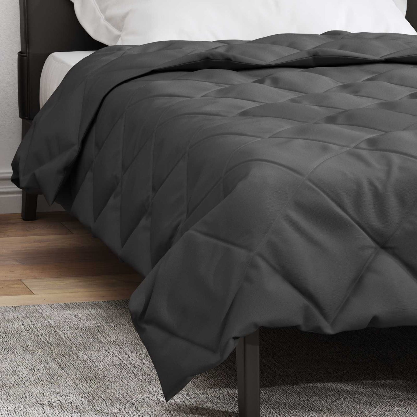 All-Season Duvet Anthracite 220 x 135 cm Microfiber