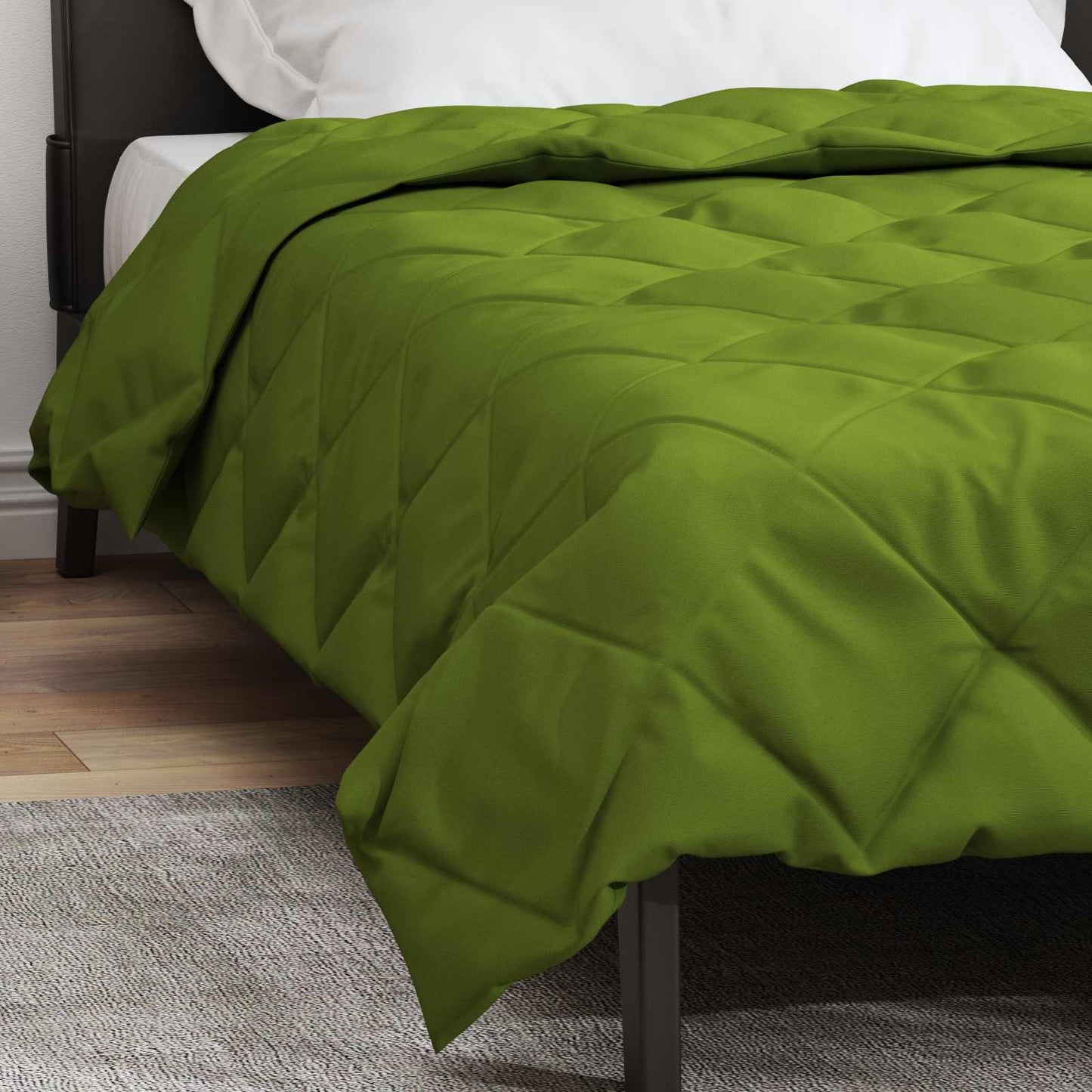 Ganzjahresbettdecke Grün 220 x 155 cm Mikrofaser