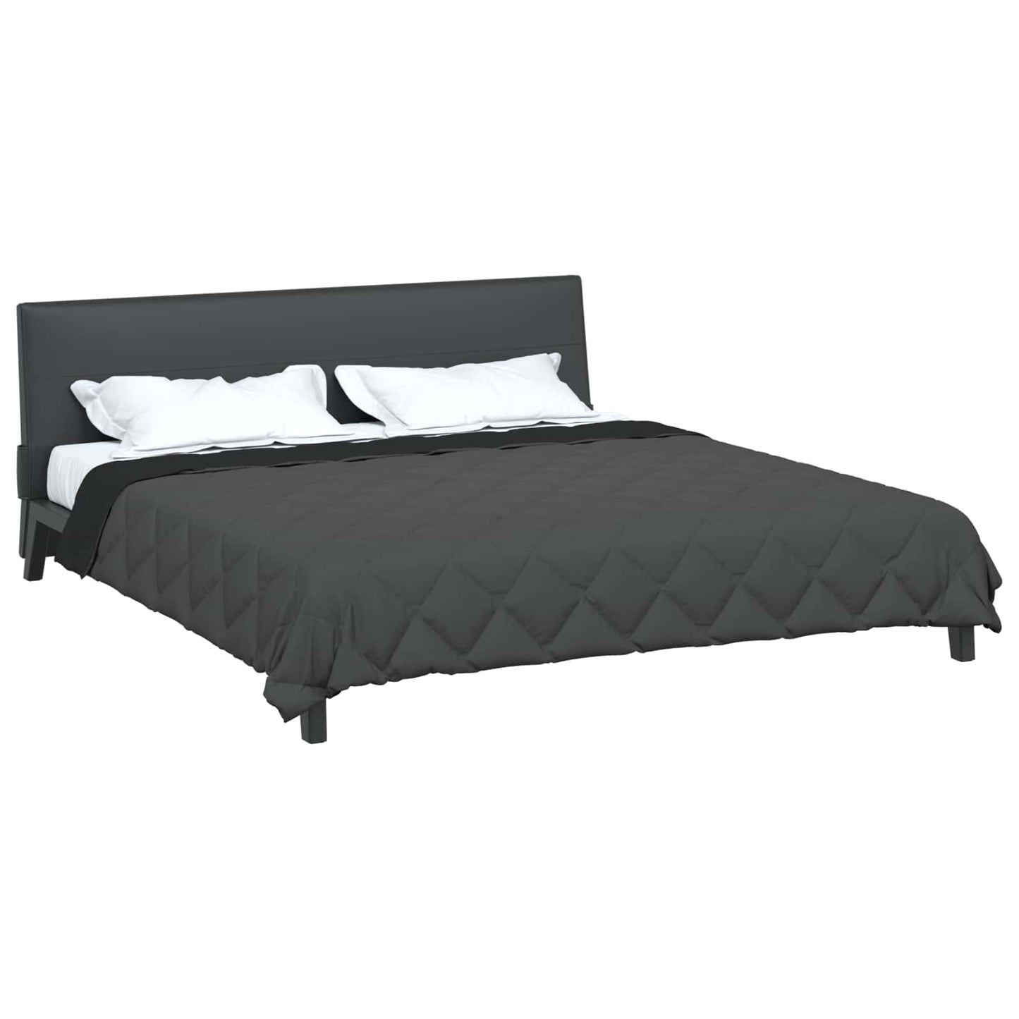 Couette toutes saisons noire et anthracite 200 x 200 cm
