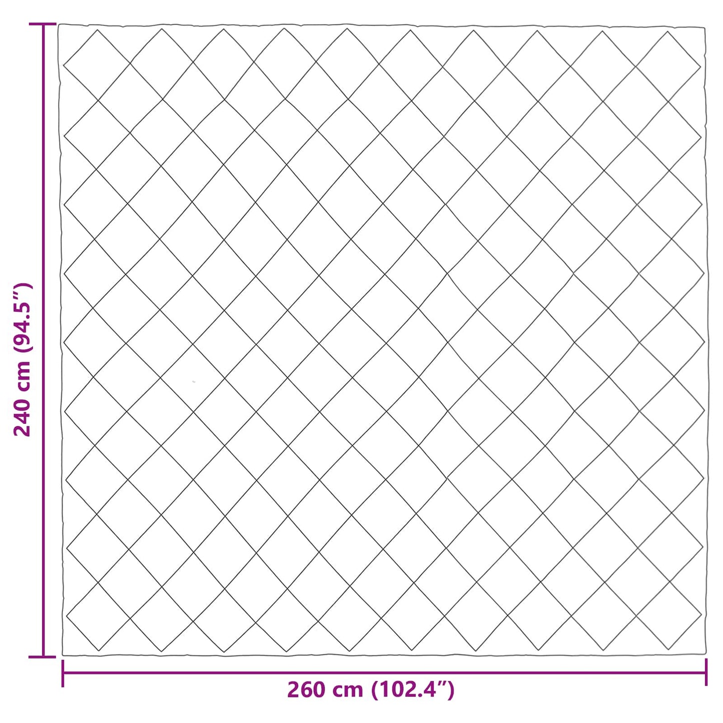 Ganzjahresbettdecke Schwarz und Taupe 240 x 260 cm Mikrofaser