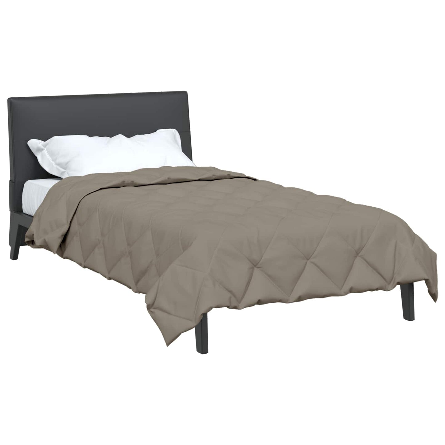 Couette toutes saisons Gris clair 200 x 155 cm Microfibre