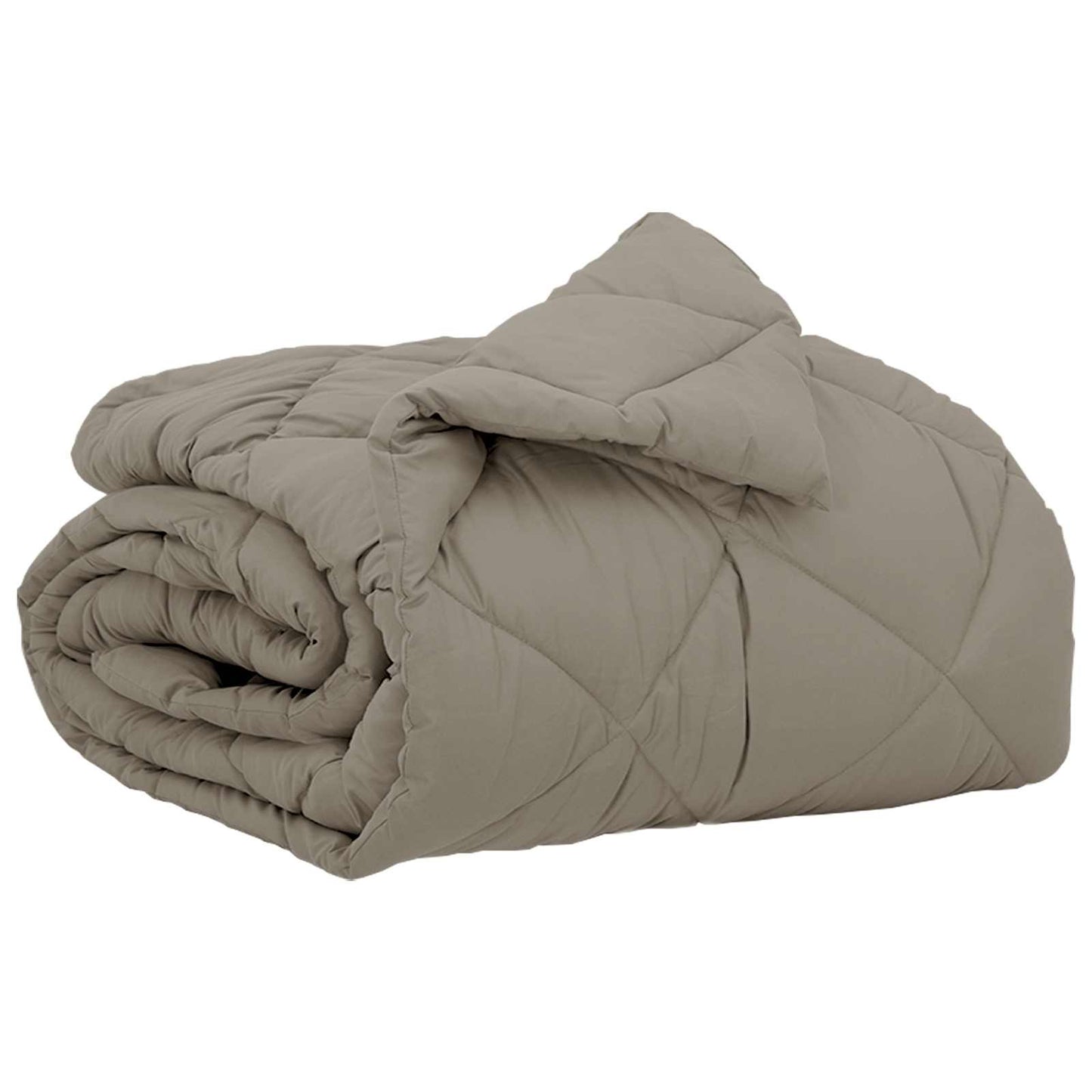 All-Season Duvet Light Grey 220 x 155 cm Microfiber