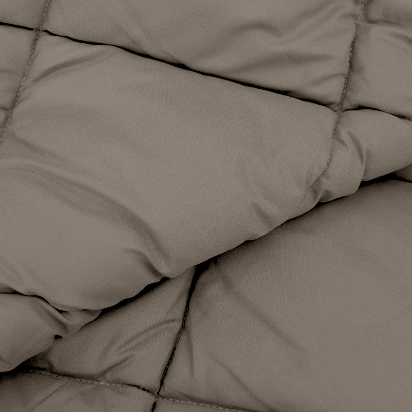 Couette toutes saisons gris clair 240 x 260 cm microfibre