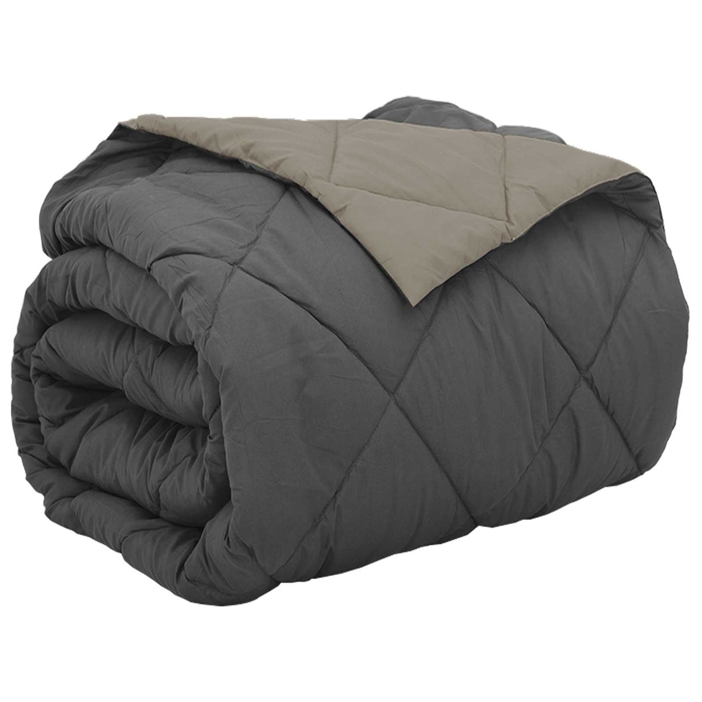 All-Season Duvet Light Grey and Anthracite 220 x 200 cm