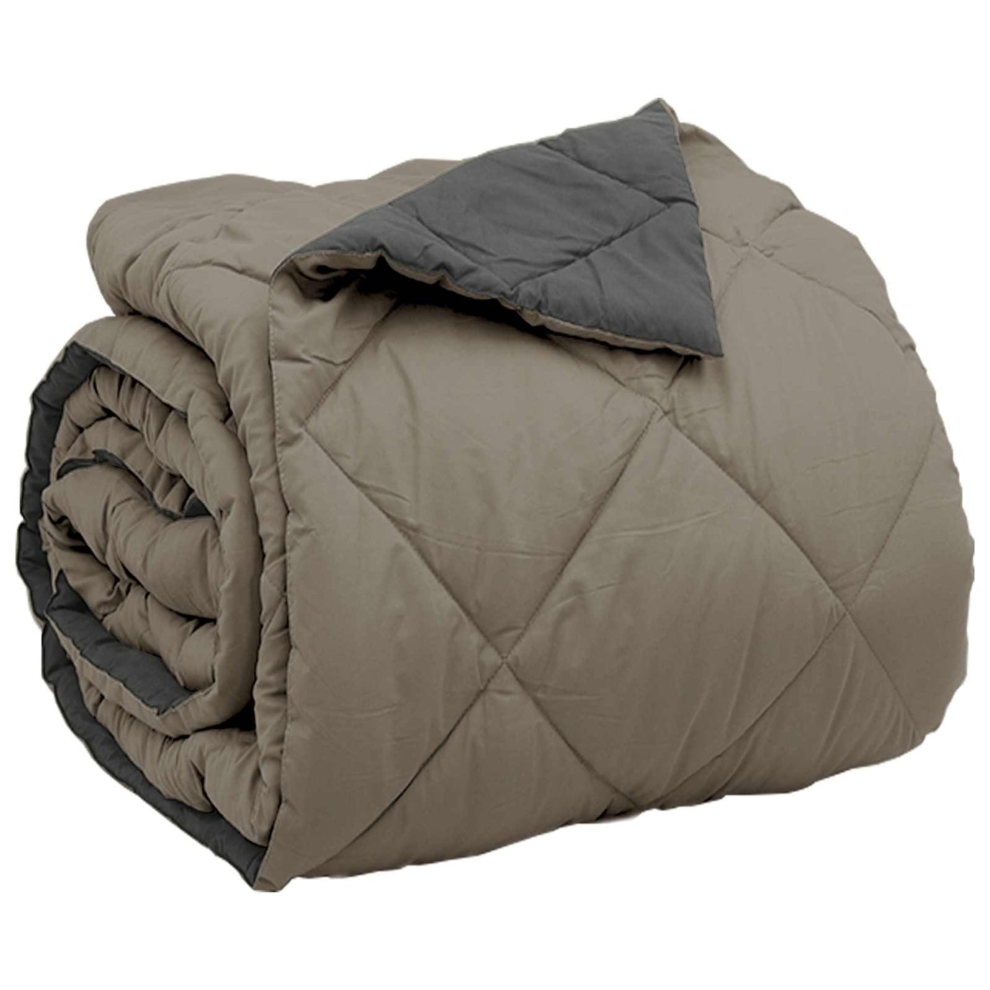 All-Season Duvet Light Grey and Anthracite 220 x 200 cm