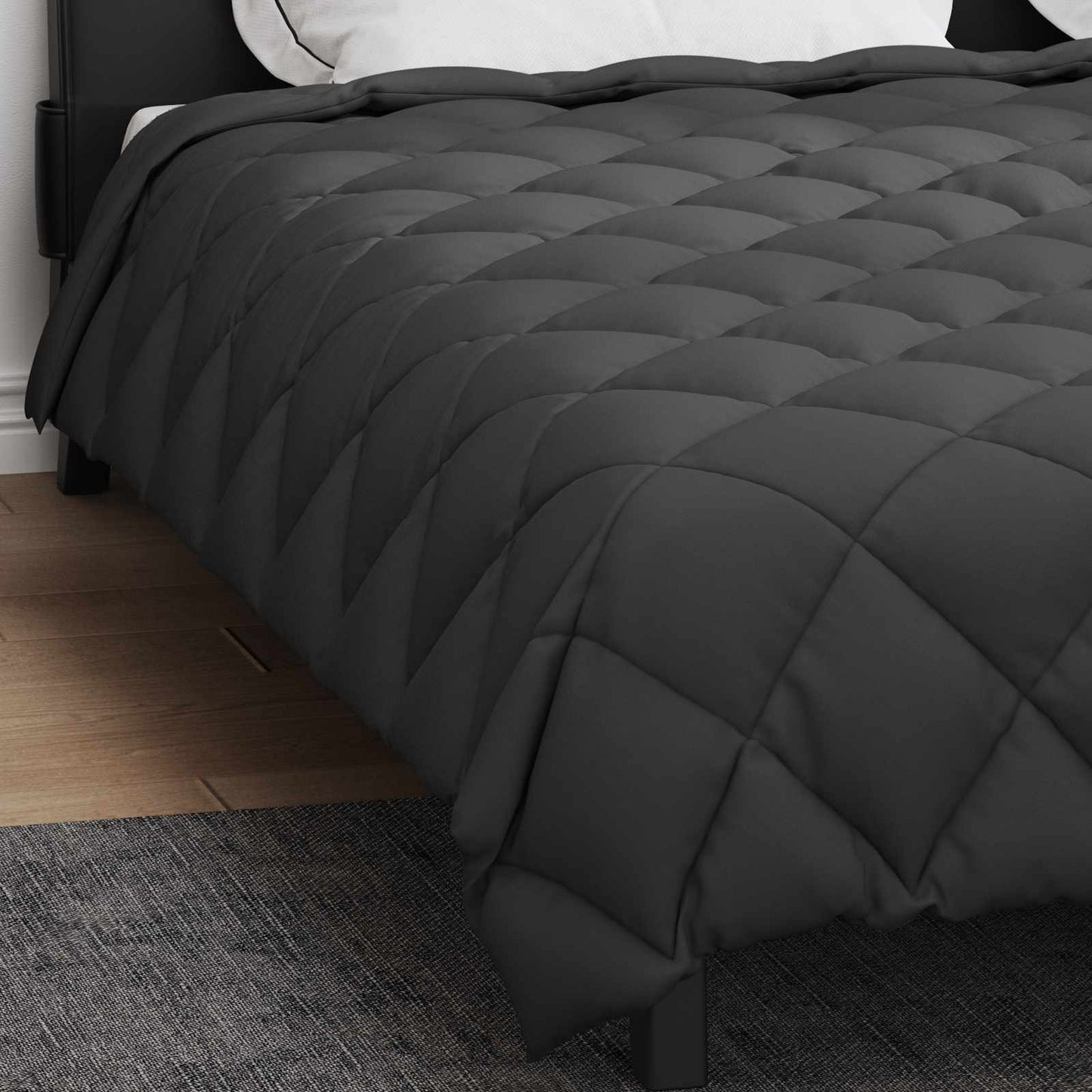 Winterbettdecke Anthrazit 220 x 240 cm Mikrofaser