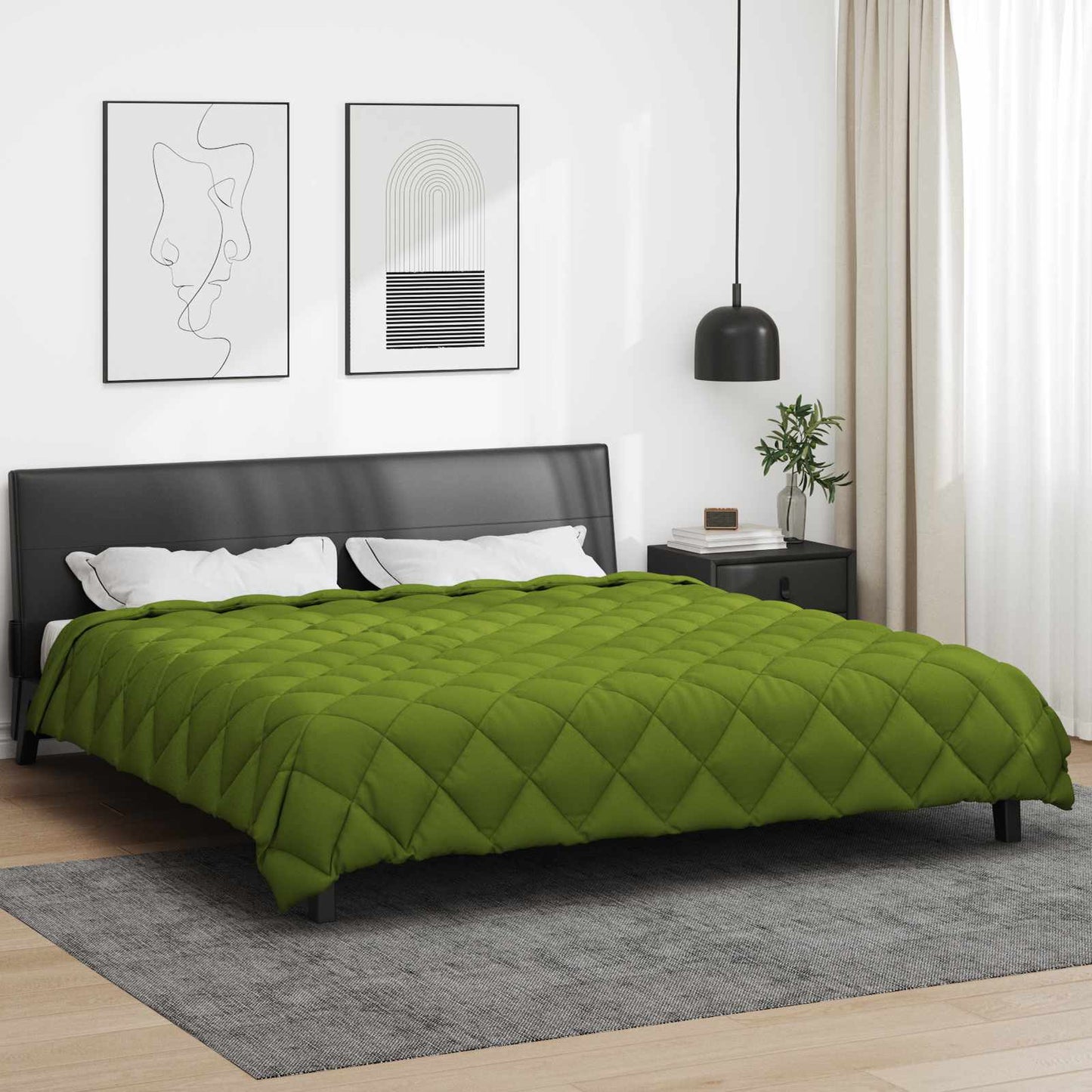 Winter Duvet Green 240 x 200 cm Microfiber