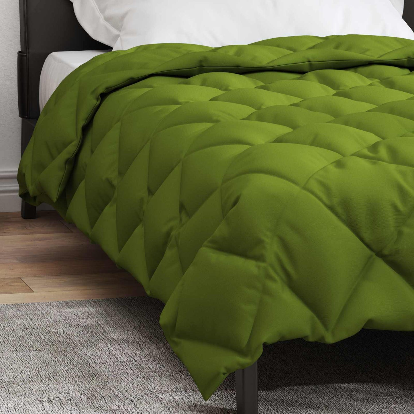 Green Winter Duvet 220 x 155 cm Microfiber