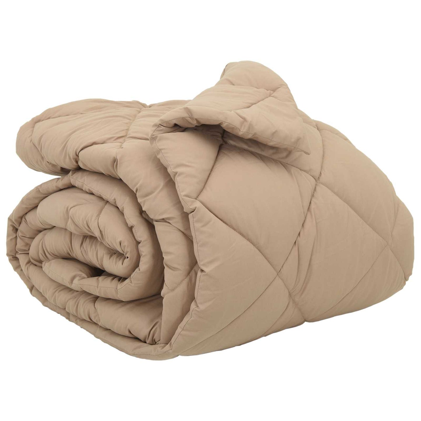 Winterbettdecke Taupe 200 x 200 cm Mikrofaser
