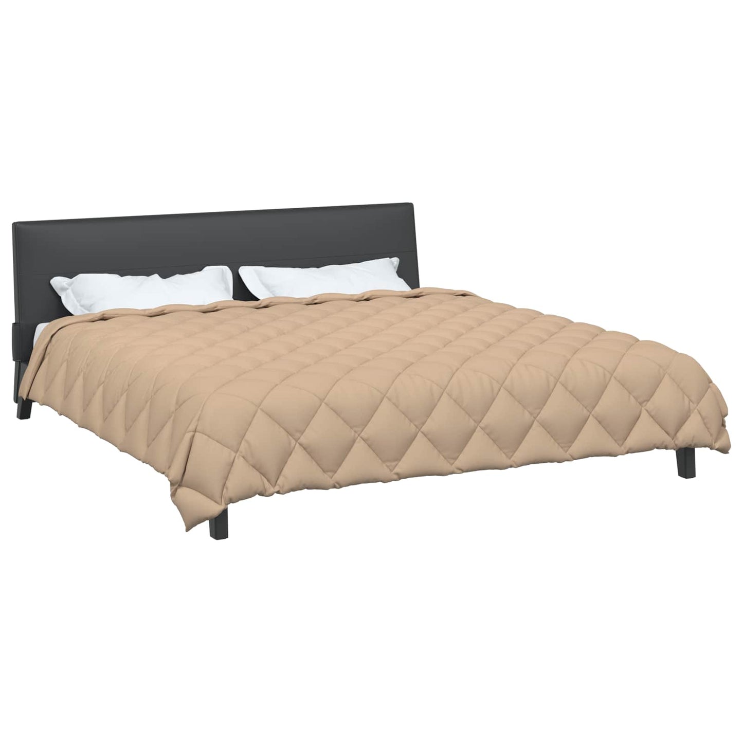 Winter Duvet Taupe 240 x 200 cm Microfiber