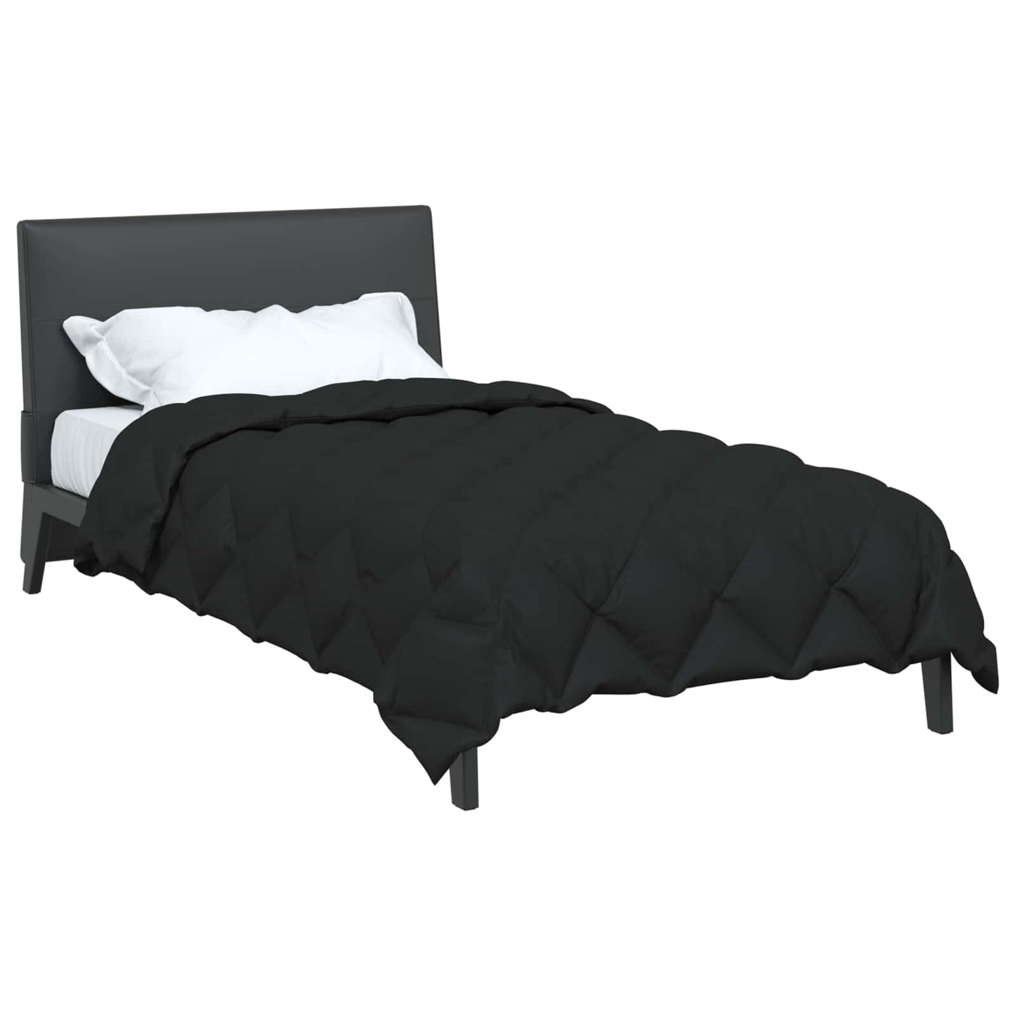 Winter Duvet Black 220 x 155 cm Microfiber
