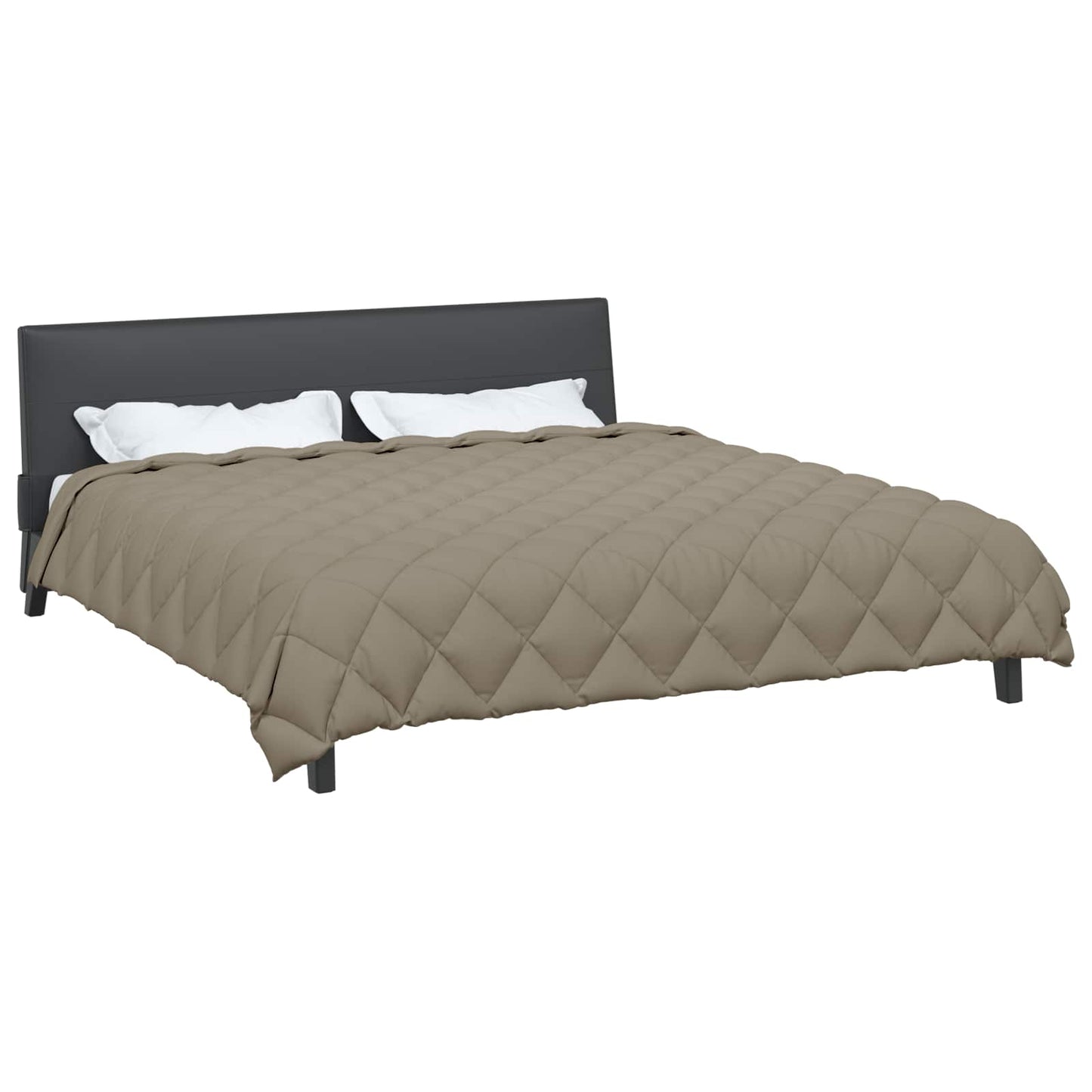 Couette d'hiver gris clair 200 x 200 cm microfibre